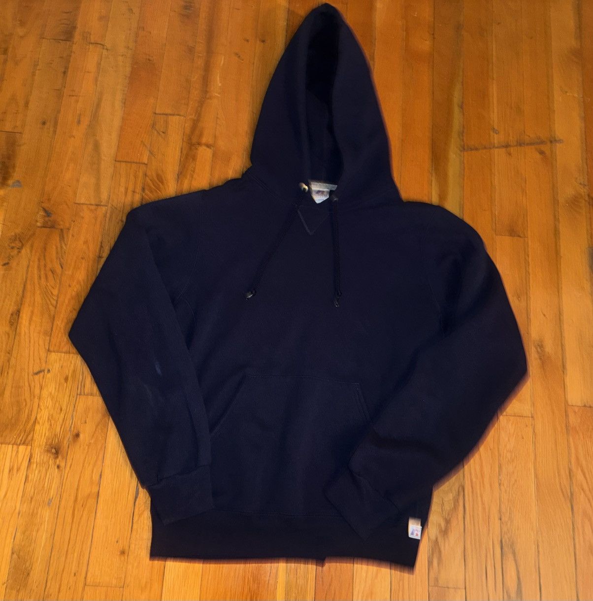 Russell Athletic Vintage Russell Blank Hoodie Size Small Navy Blue Size US S / EU 44-46 / 1 - 1 Thumbnail
