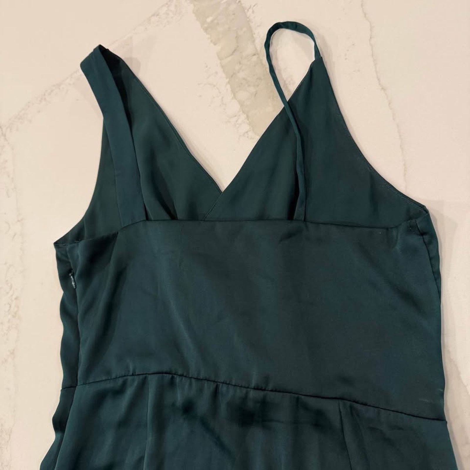 Zara Zara NWT Satin Lace Asymmetrical Midi SlipDress Women Medium Size M / US 6-8 / IT 42-44 - 9 Thumbnail