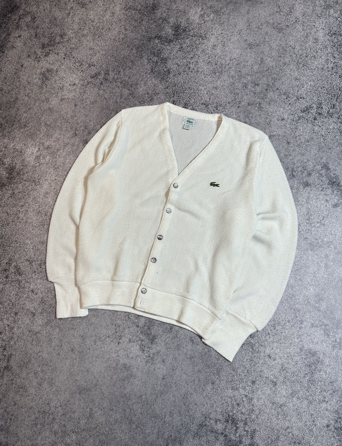 Lacoste Vintage Izod Lacoste Wool Cardigan Streetwear Style USA S Size US S / EU 44-46 / 1 - 1 Thumbnail