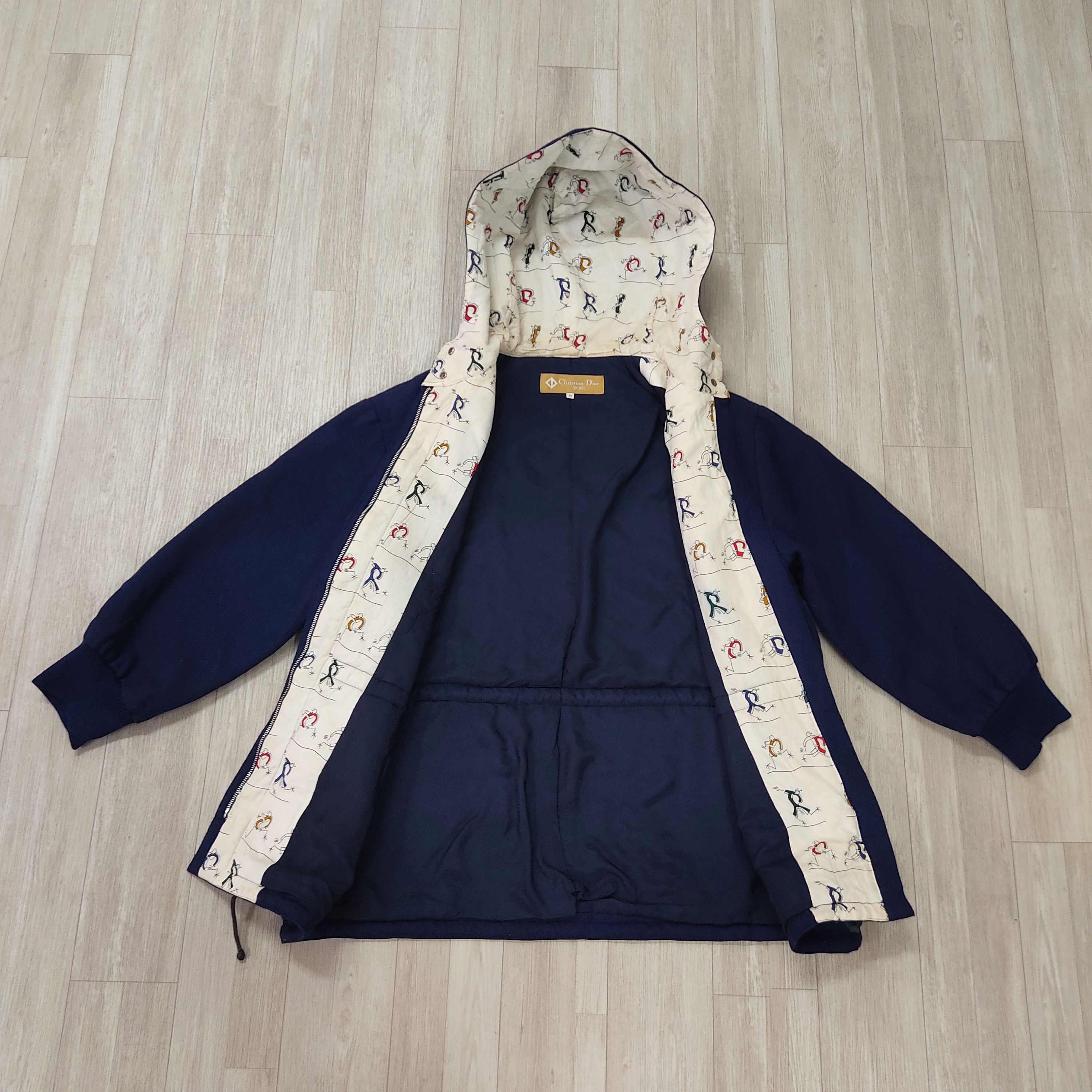 Christian Dior Monsieur Vintage CHRISTIAN DIOR SPORTS Wool Hooded Jacket Size US M / EU 48-50 / 2 - 9 Thumbnail