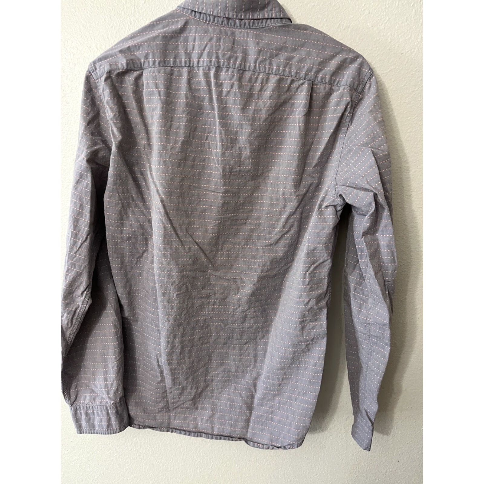 J.Crew J.Crew Button-Down Shirt Men’s S Purple Washed Horizontal Stripe Slim Fit Size US S / EU 44-46 / 1 - 2 Thumbnail