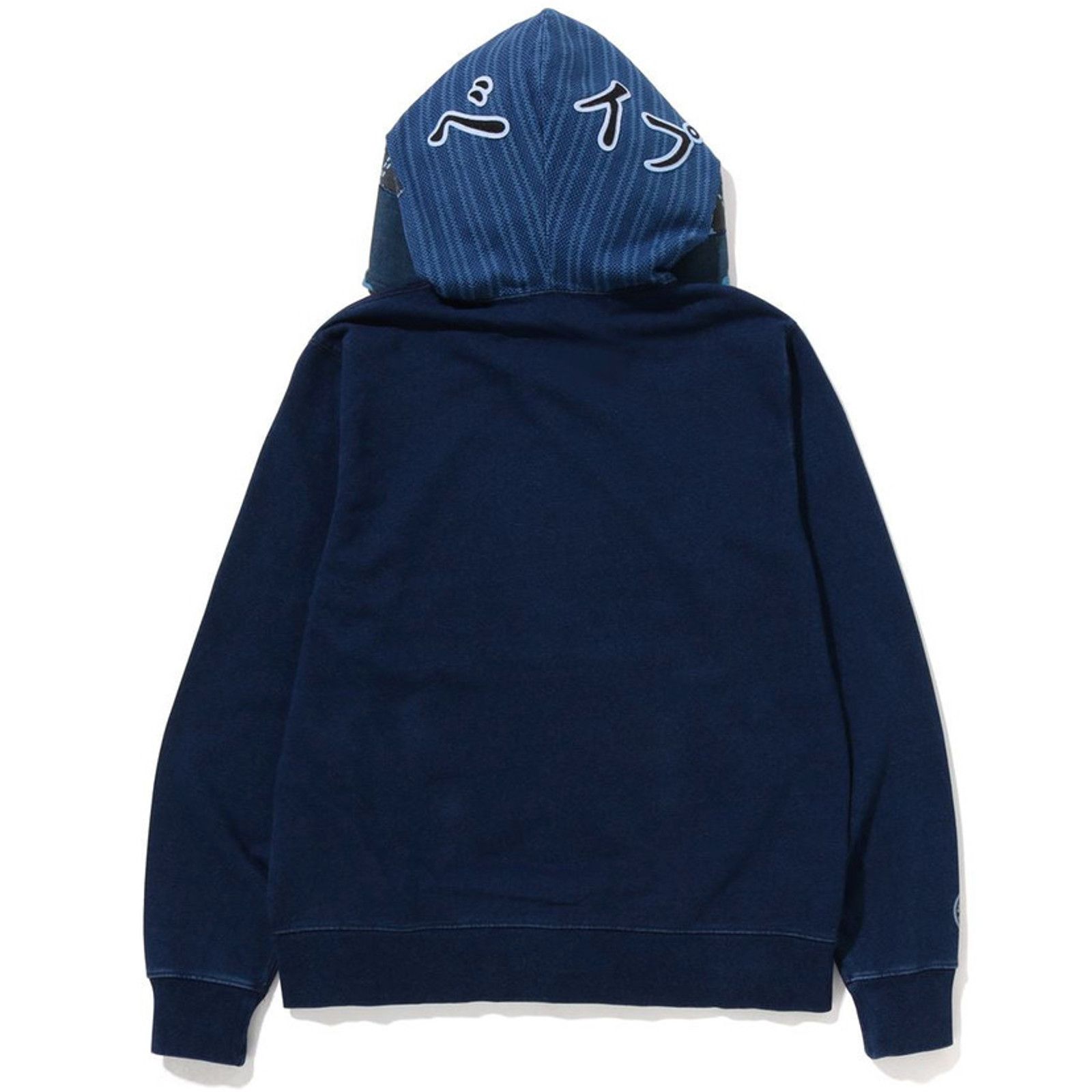Bape Bape Samurai Shark Indigo Full-Zip Hoodie Size Large Size US L / EU 52-54 / 3 - 4 Thumbnail