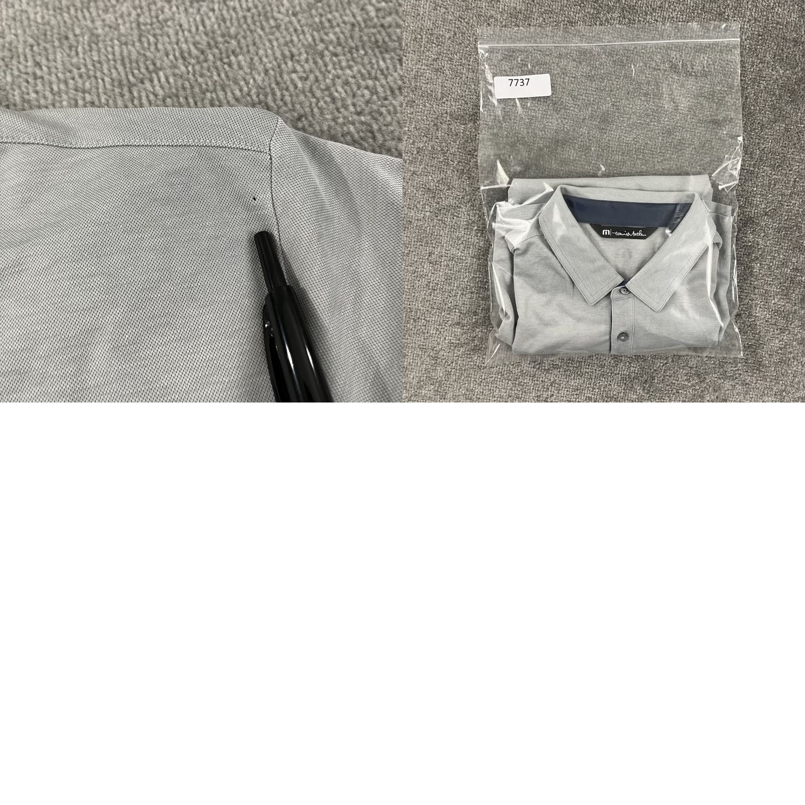 TravisMathew Travis Mathew Polo Shirt Large Gray Golf Performance Casual Sport Stretch Mens Size US L / EU 52-54 / 3 - 8 Thumbnail