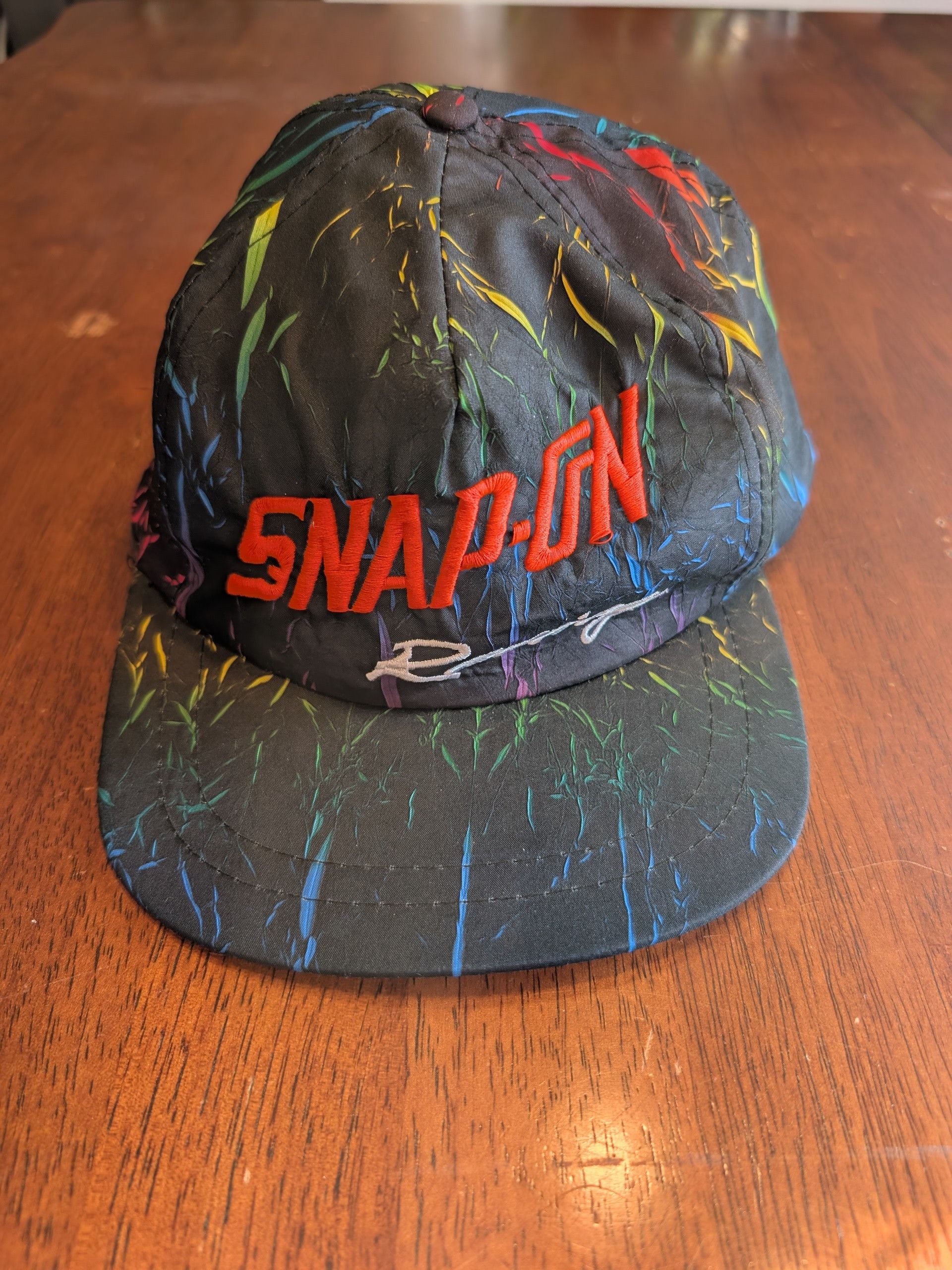 Other Vintage Rainbow Splash Snapon Racing Snapback Nylon Hat Size ONE SIZE - 1 Thumbnail