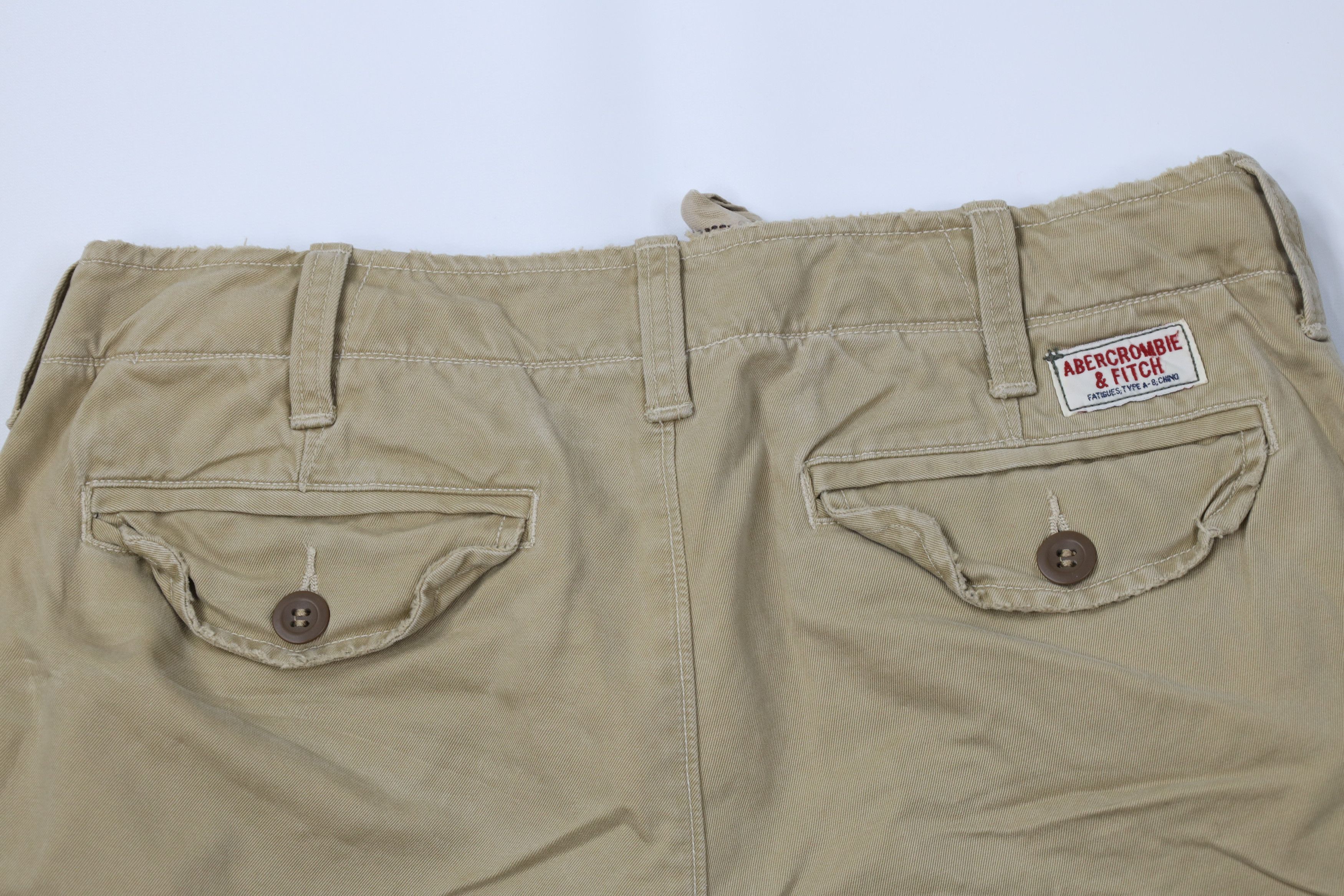 Abercrombie & Fitch Vintage 90s Y2K Abercrombie & Fitch Heavyweight Shorts Size US 32 / EU 48 - 13 Thumbnail
