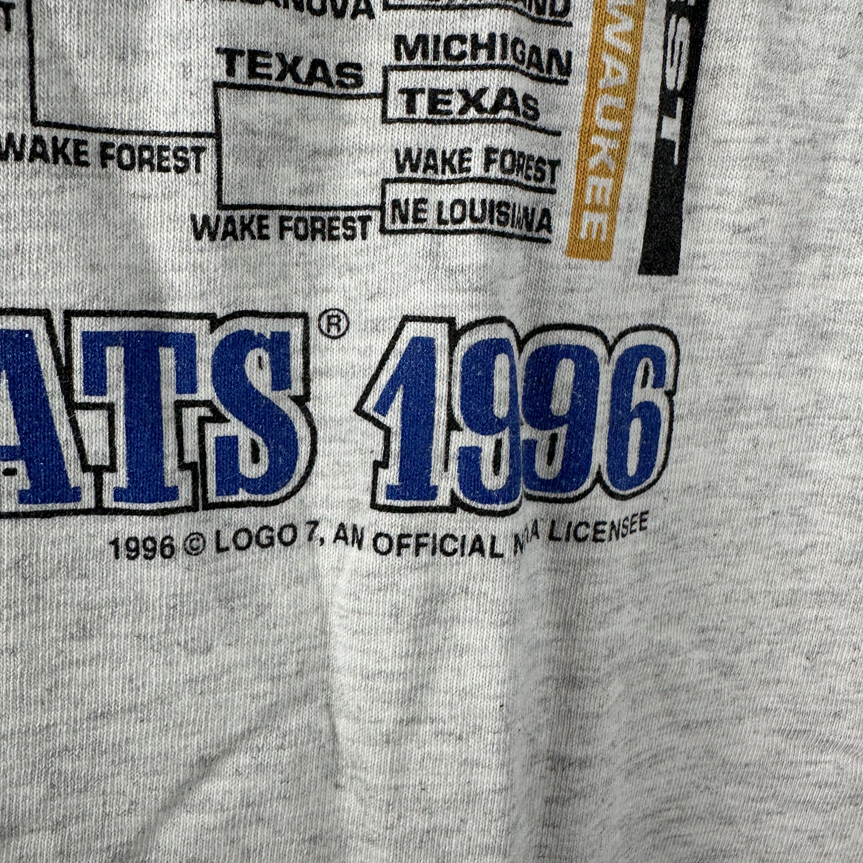Vintage 1996 Kentucky Wildcats Basketball NCAA NationalChampions Tee Size US XL / EU 56 / 4 - 4 Thumbnail