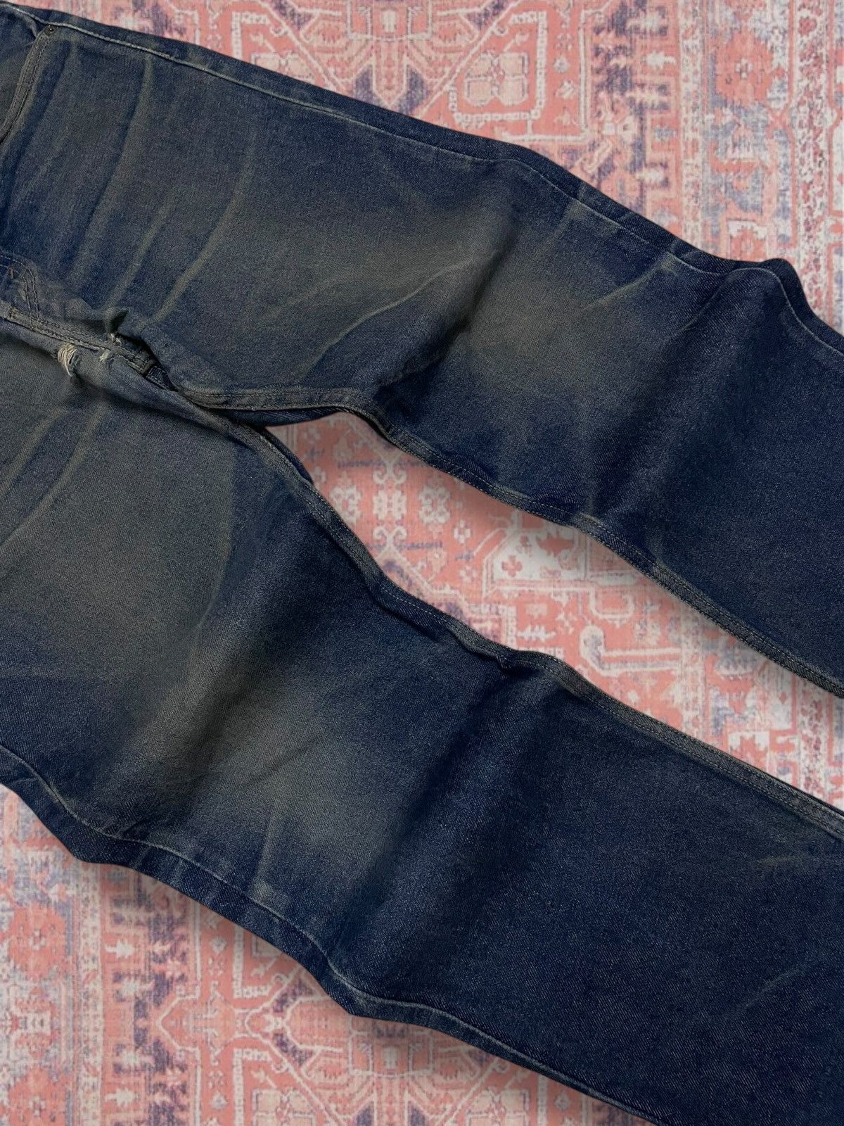 Levi's Vintage Clothing Vintage Designer Levis 505 Regular Fit Indigo Distressed Size US 35 - 6 Thumbnail
