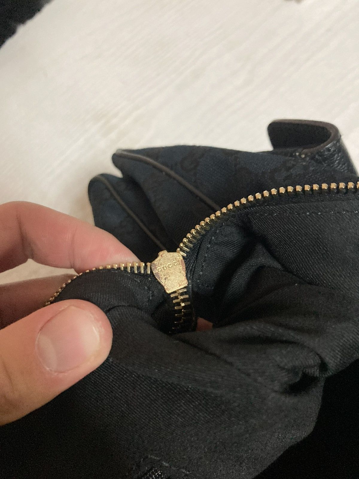 Gucci × Tom Ford × Vintage Gucci Guccissima 00s Leather Black Shoulders Tote Bag Size ONE SIZE - 20 Thumbnail