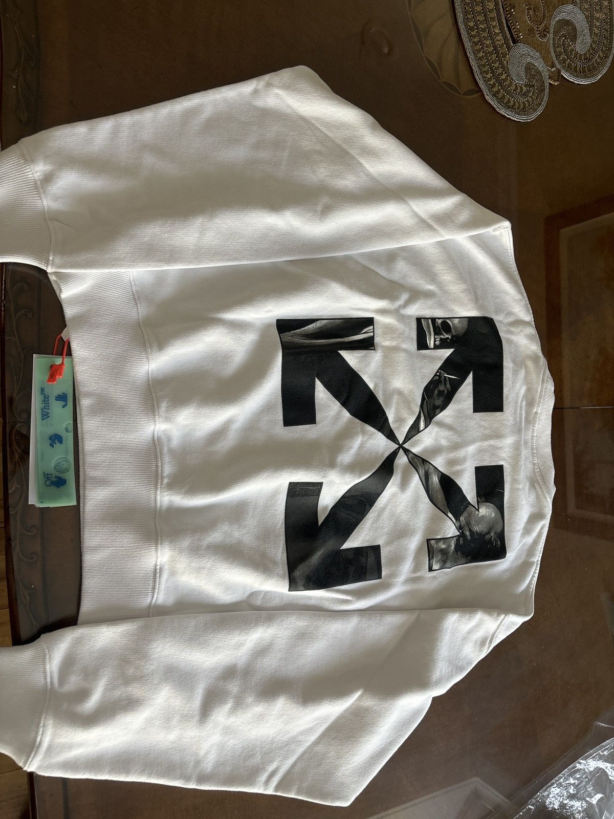 Off-White Off White Arrow Crew Neck White/Black Size US L / EU 52-54 / 3 - 2 Thumbnail
