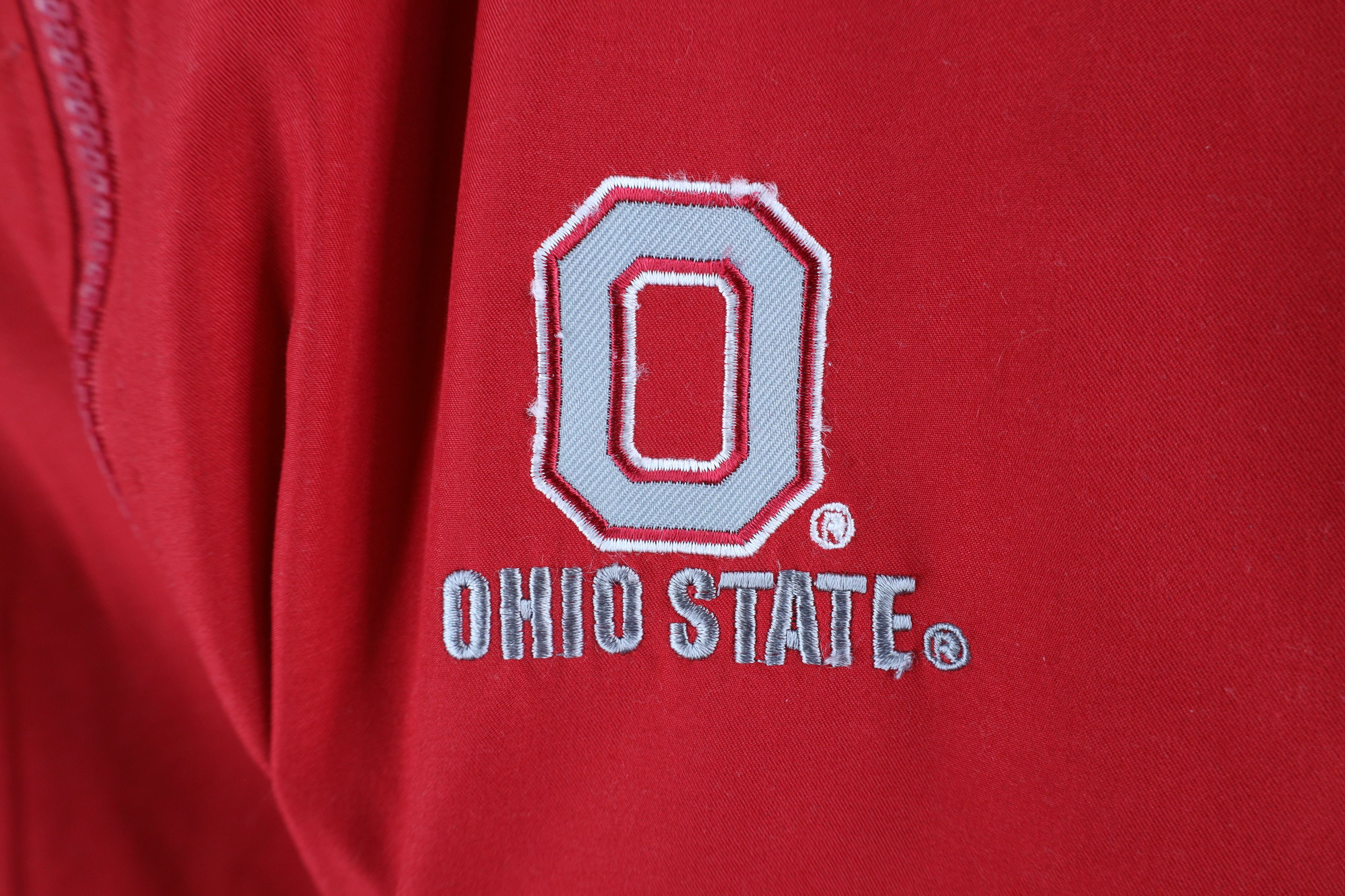 Vintage Vintage State University Short Sleeve Half Zip Jacket Red Size US XL / EU 56 / 4 - 4 Thumbnail