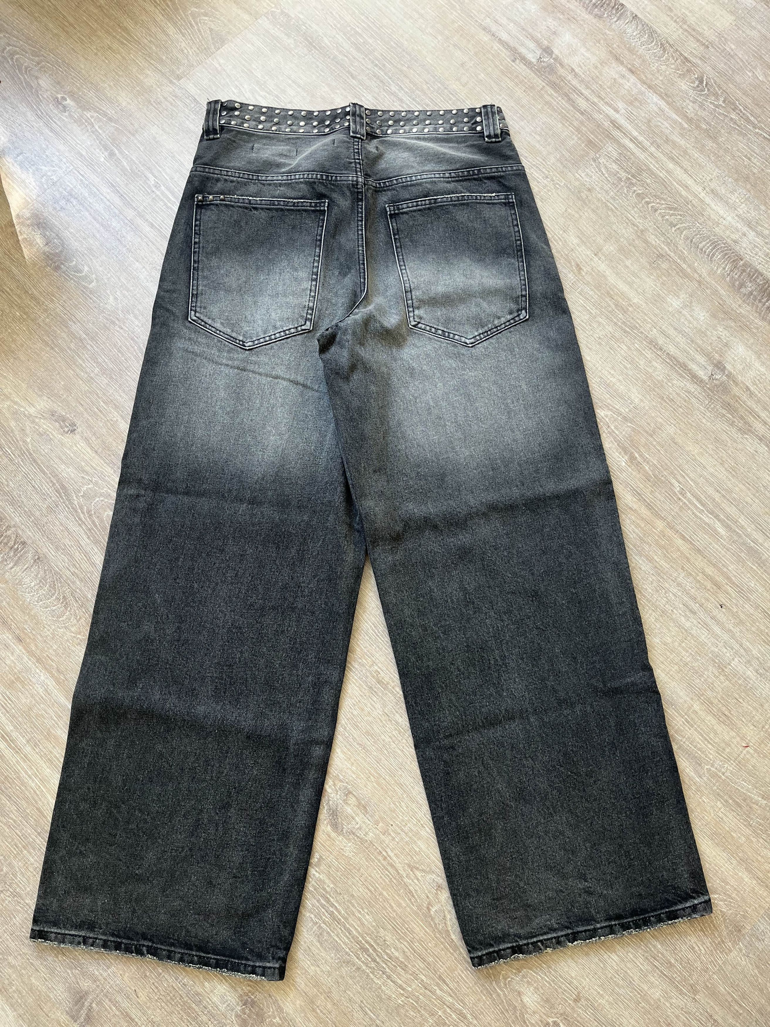 Jaded London Jaded London Colossus Studded Jeans Size US 32 / EU 48 - 3 Thumbnail