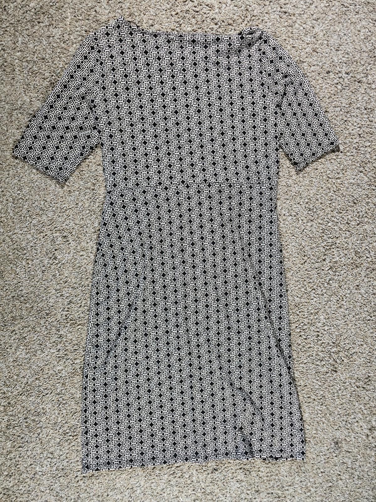 Other Dana Buchman Black Geometric Dress Medium Size M / US 6-8 / IT 42-44 - 5 Thumbnail