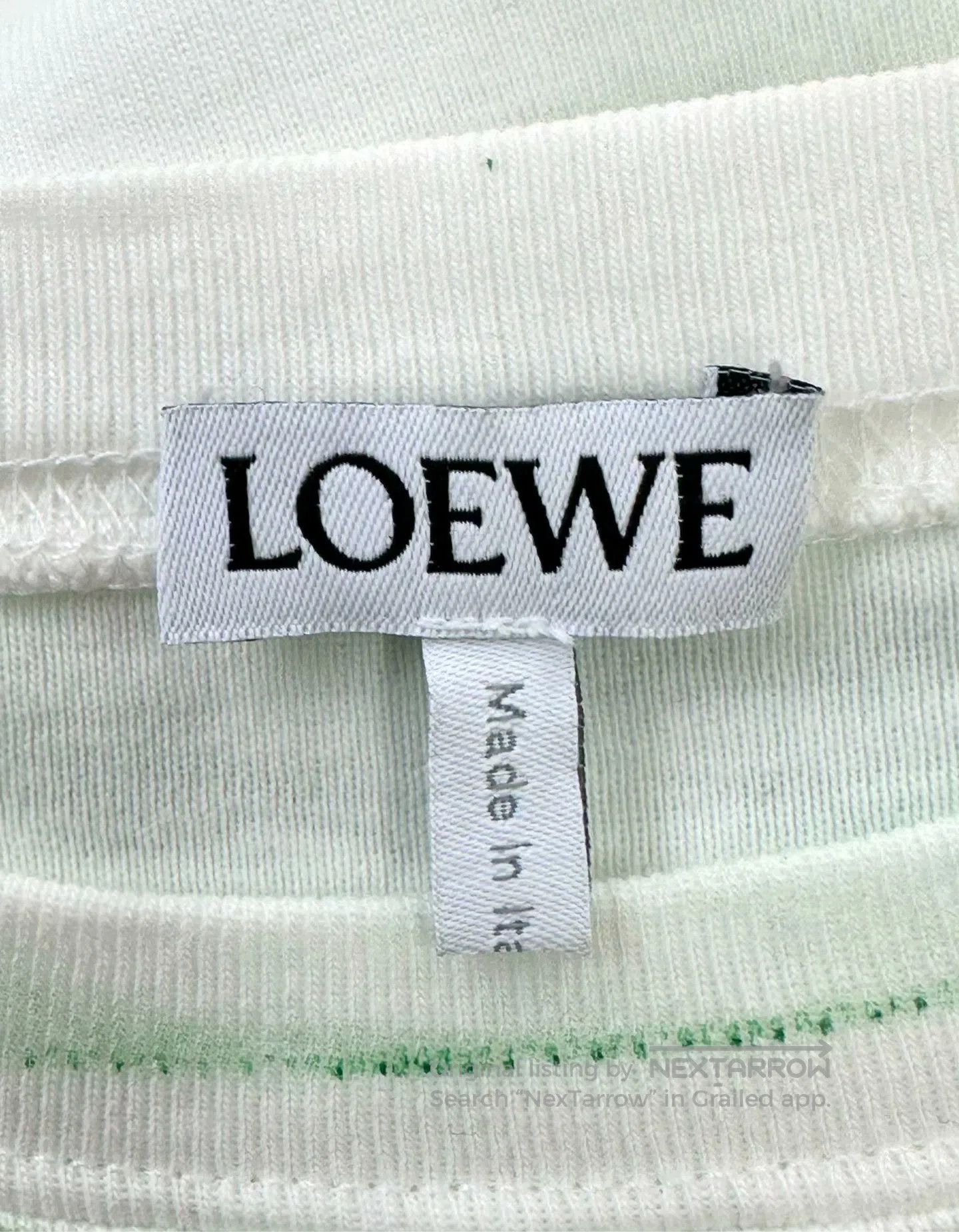 Loewe Loewe White letter print logo short-sleeve shirt| Size US XS / EU 42 / 0 - 3 Thumbnail