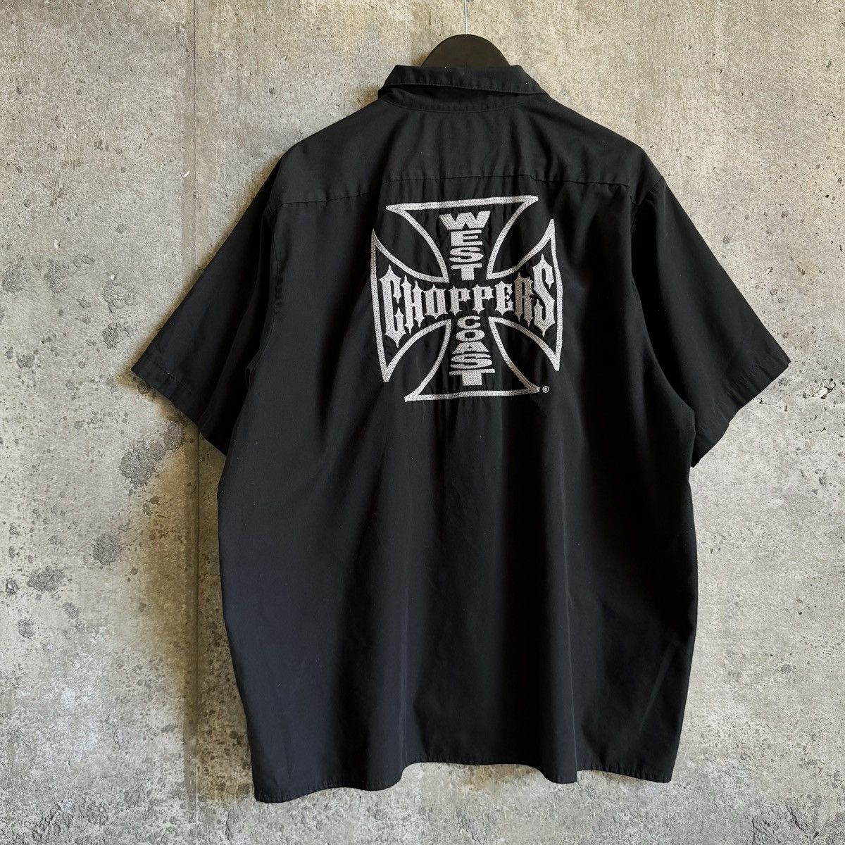 Dickies 半袖シャツ M グレー West Coast Choppers Dickies × West Coast Choppers WCC WEST COAST CHOPPERS X DICKIES