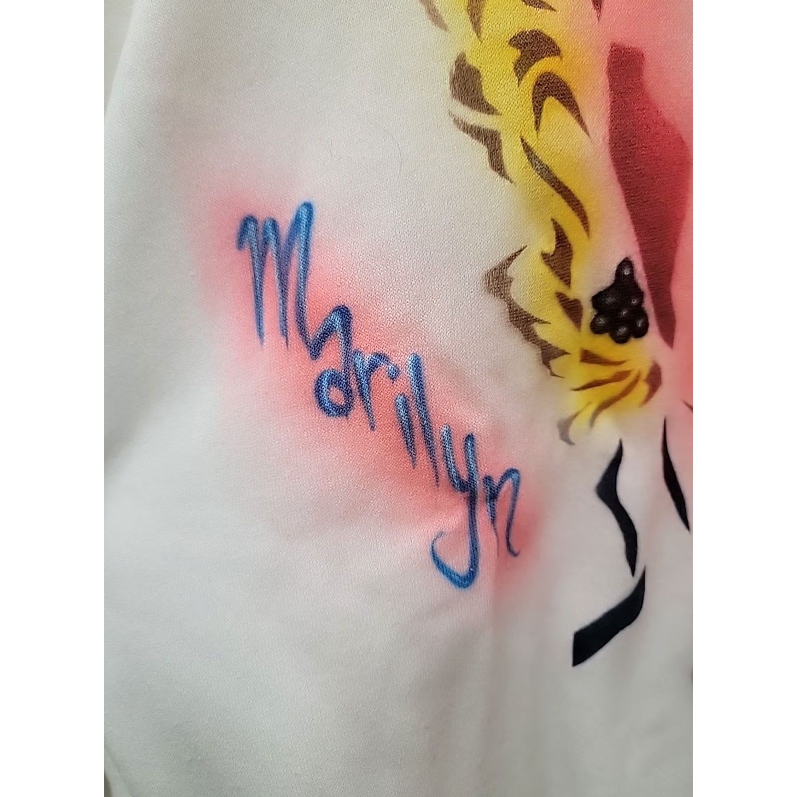 Vintage VINTAGE Belton Marilyn Monroe 80s Air Brush Sweatshirt Mens XL White Sweatshirt Size US XL / EU 56 / 4 - 2 Thumbnail