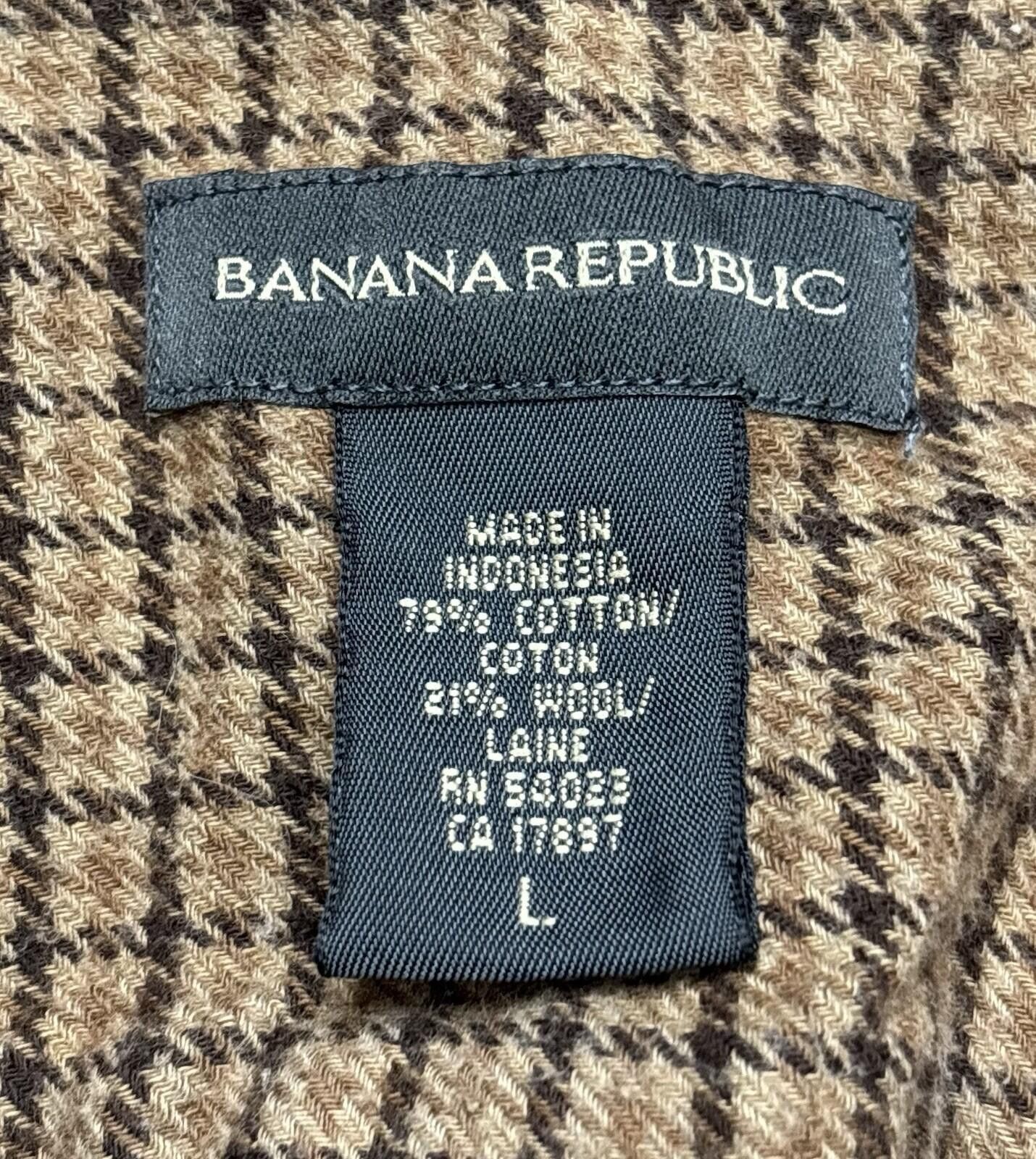Banana Republic Y2K Banana Republic Flannel Shirt Mens L Cotton Wool 2002 Size US L / EU 52-54 / 3 - 2 Thumbnail