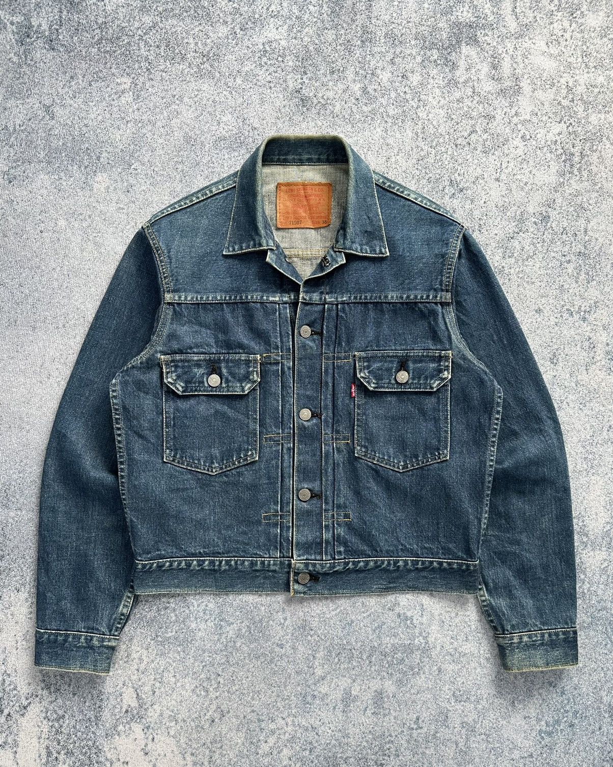 image of Levis x Levis Vintage Clothing Levi's Lot 71507Xx Big E Type 2 Denim Jacket in Blue (Size Medium)