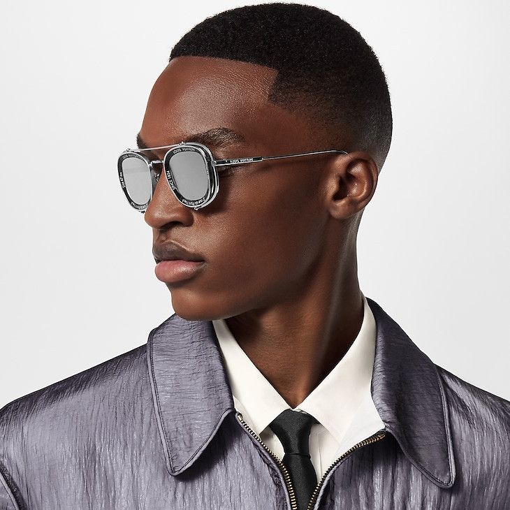 Louis Vuitton LV Super Vision Metal Pilot Square Sunglasses Size ONE SIZE - 4 Thumbnail