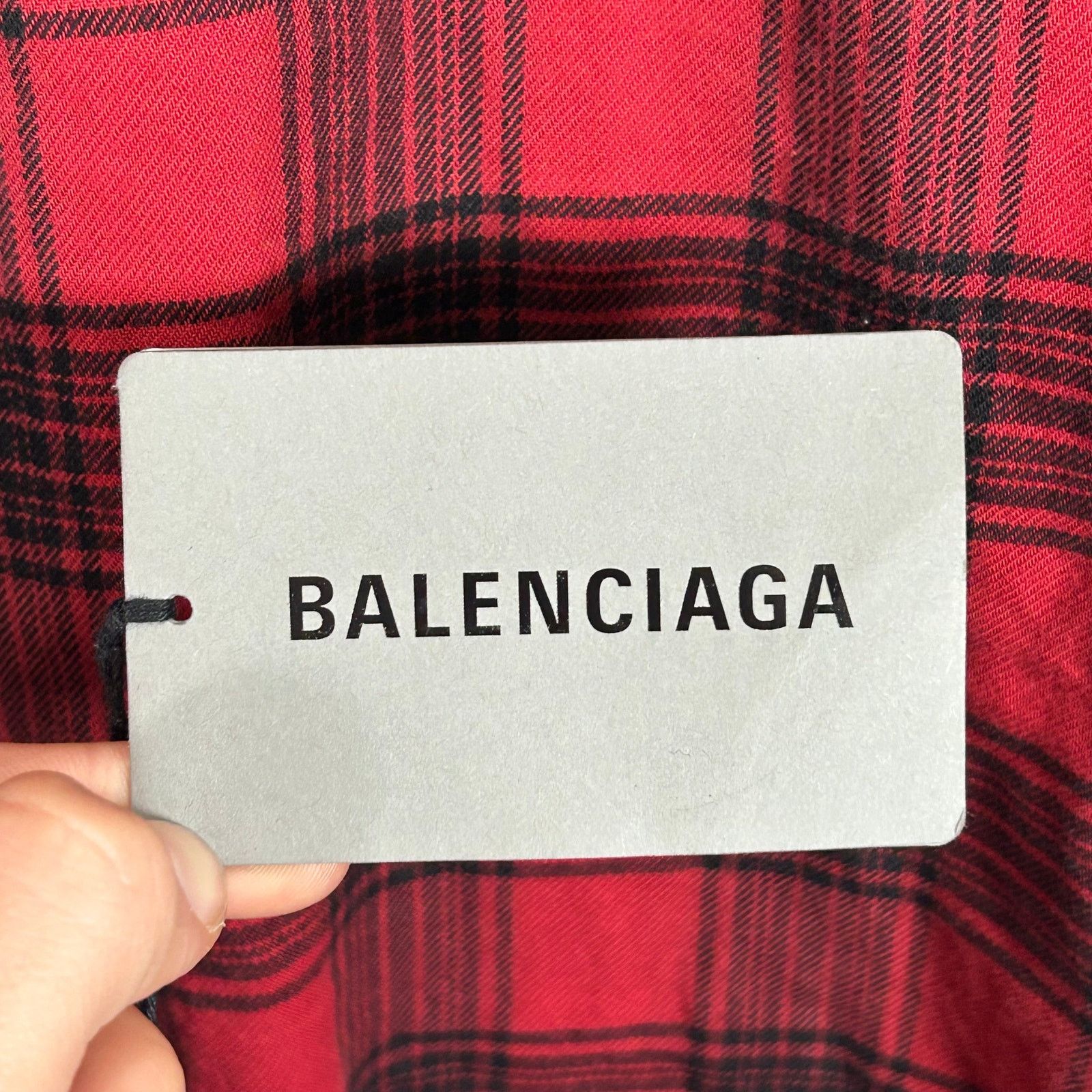 Balenciaga Balenciaga Hooded Distressed Flannel Size 2 Size US M / EU 48-50 / 2 - 7 Thumbnail