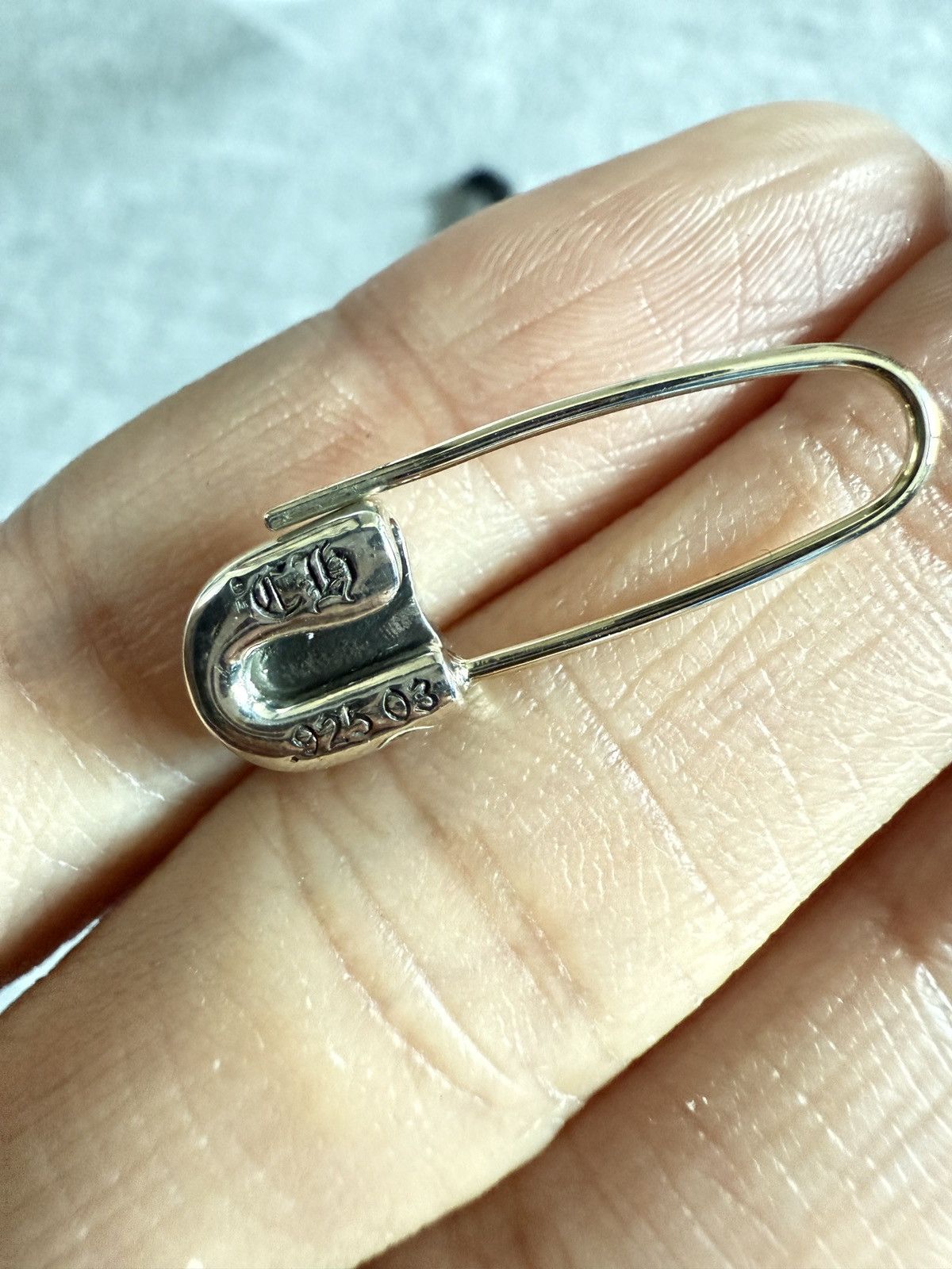 Chrome Hearts Chrome Hearts Safety Pin Sliver Earring Size ONE SIZE - 8 Thumbnail