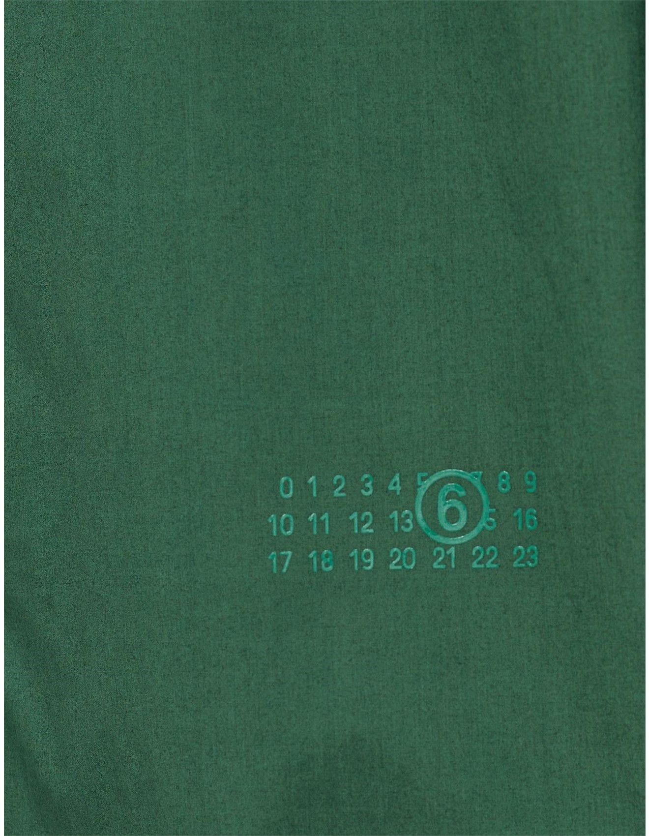 Maison Margiela o1mle0126 MM6 Logo Shirt in Green Size US M / EU 48-50 / 2 - 5 Thumbnail