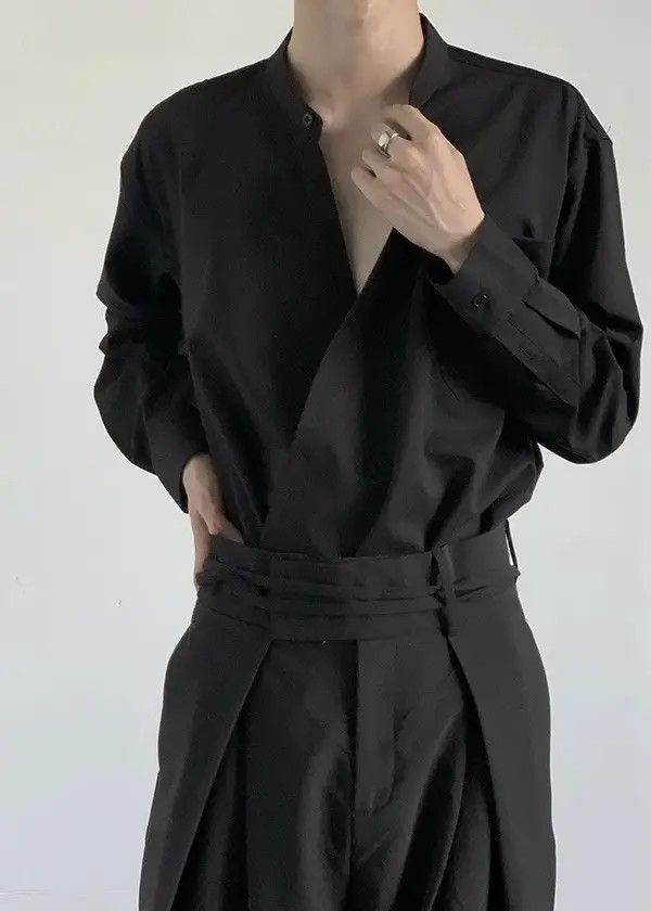 Japanese Brand Mitsuoka x Yoko Cleanfit retro fashion wrap shirt Size US M / EU 48-50 / 2 - 2 Thumbnail