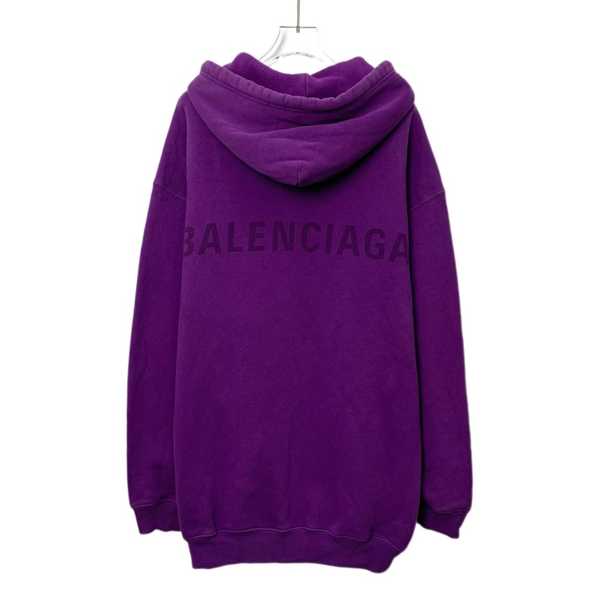 Balenciaga Balenciaga Logo Letter Printed Hooded Sweatshirt K26WX Size XS / US 0-2 / IT 36-38 - 2 Thumbnail