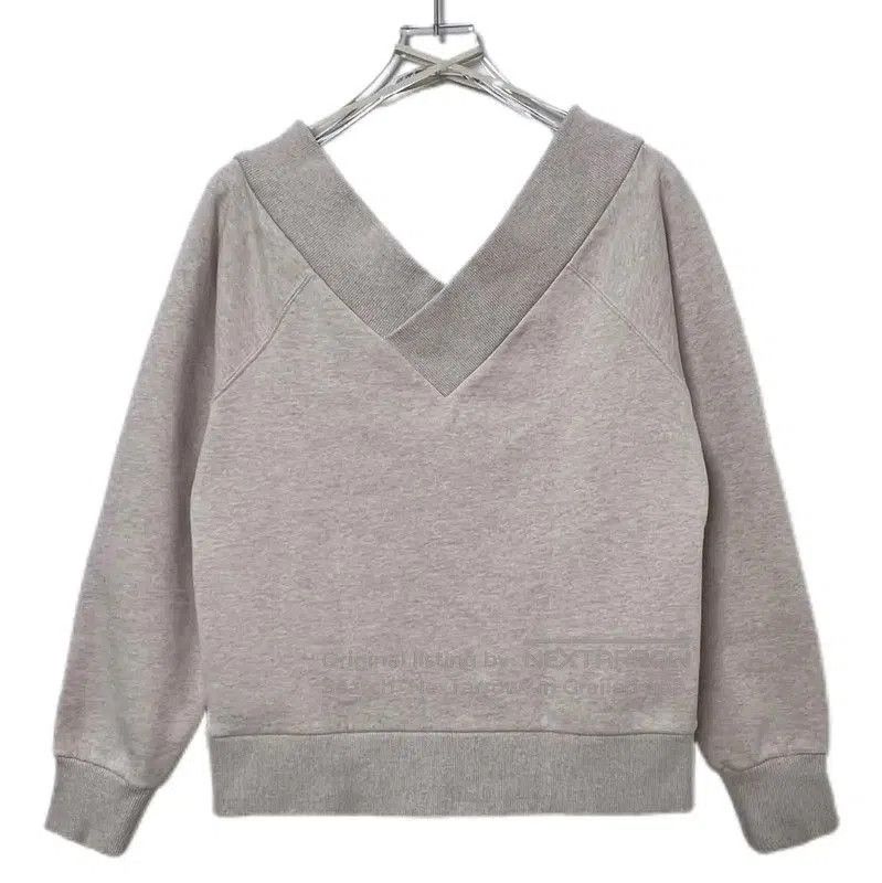 Burberry Burberry Grey Cotton Blend Women's Sweatshirt. Size M / US 6-8 / IT 42-44 - 2 Thumbnail