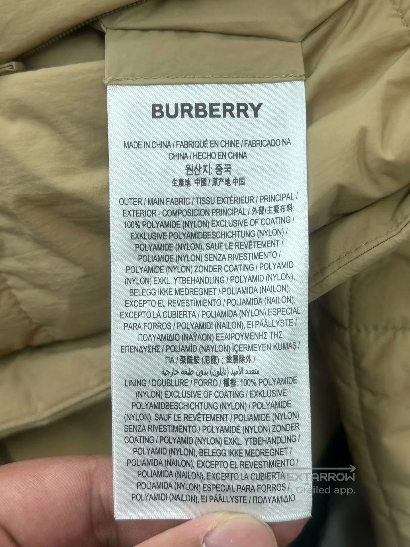Burberry Burberry Khaki War Horse Logo Zipper Hooded Short Down Jac Size M / US 6-8 / IT 42-44 - 5 Thumbnail
