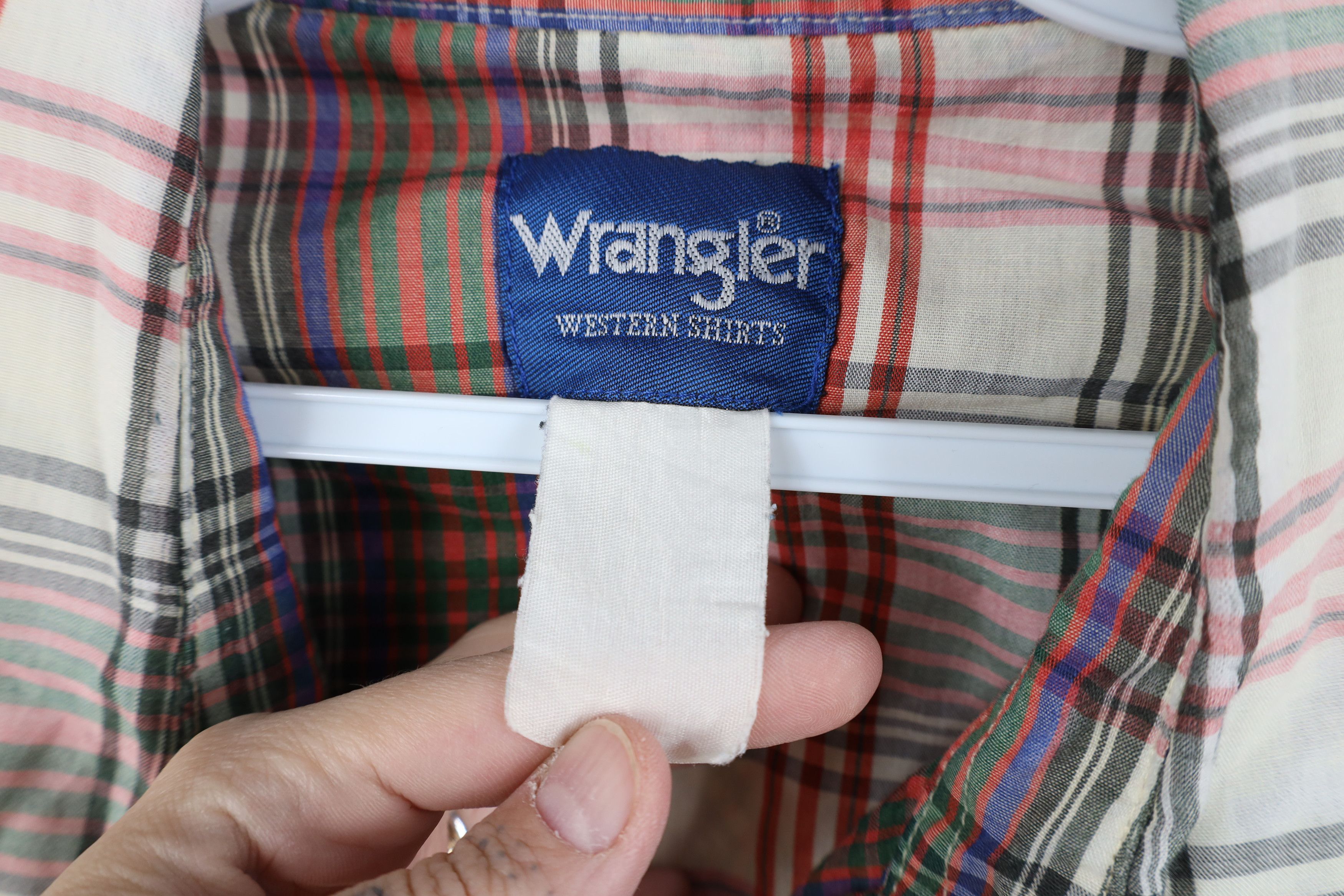 Wrangler Vintage 90s Wrangler Plaid Western Cowboy Button Shirt Size US XXL / EU 58 / 5 - 9 Thumbnail