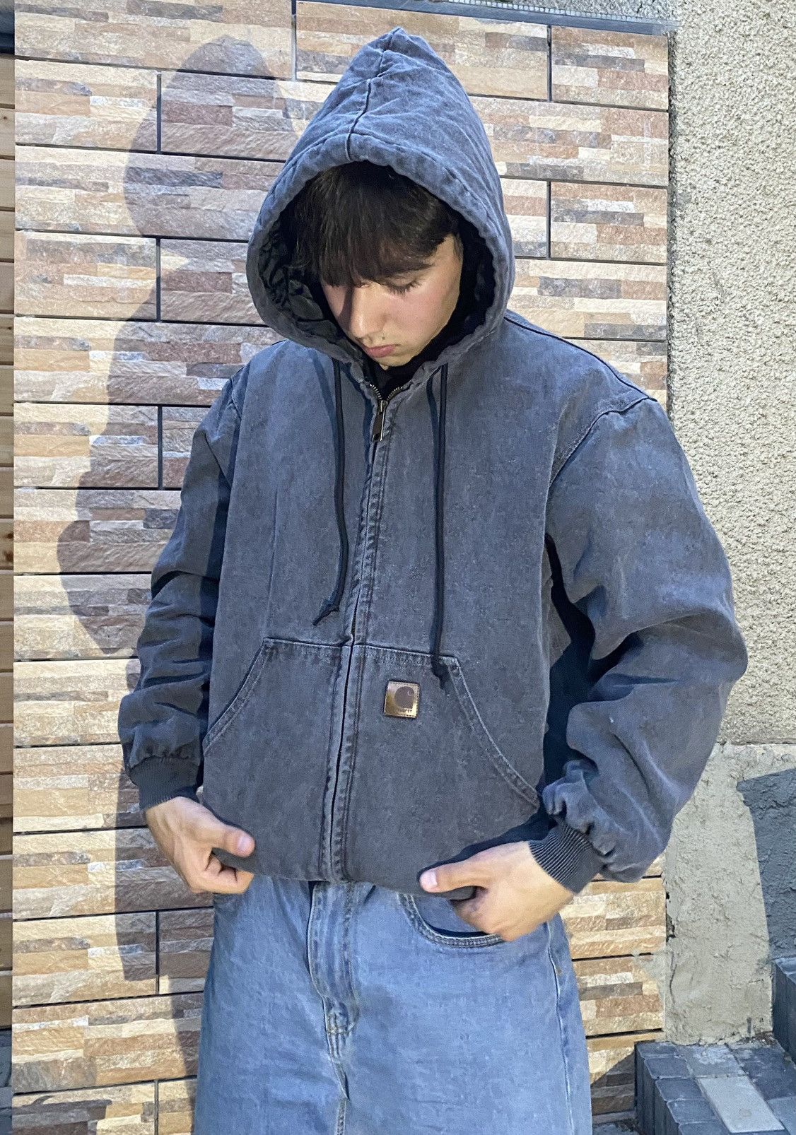 Carhartt Vintage 90s Carhartt Jacket Hooded Zip Up Men's M Size US M / EU 48-50 / 2 - 25 Thumbnail