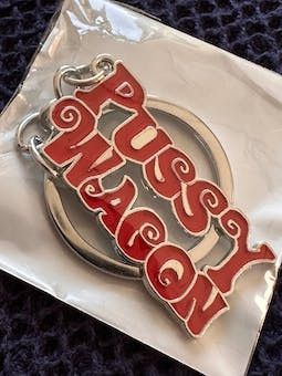 Vintage PXSSY WAGON Letter Metal Enamel Keychains Size ONE SIZE - 3 Thumbnail