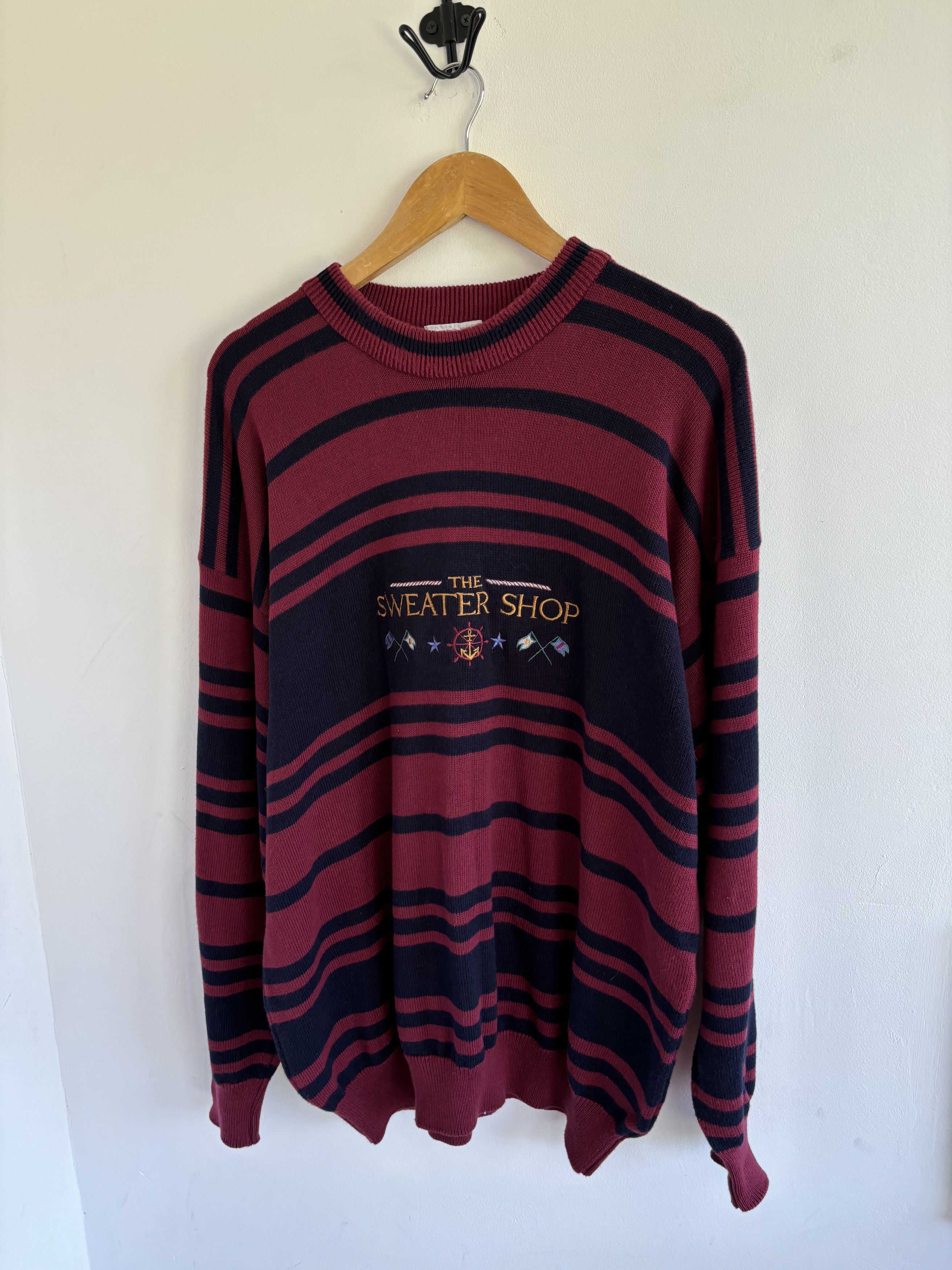 Japanese Brand Vintage The Sweater Shop Stripped Sweater Size US XL / EU 56 / 4 - 5 Thumbnail