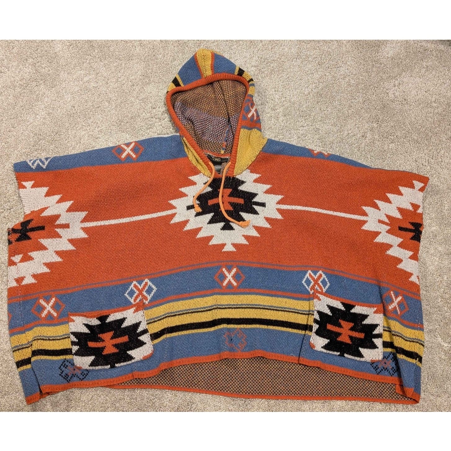 Other Woven Baja Poncho Hoodie Mens 3XL Size US XXL / EU 58 / 5 - 1 Thumbnail