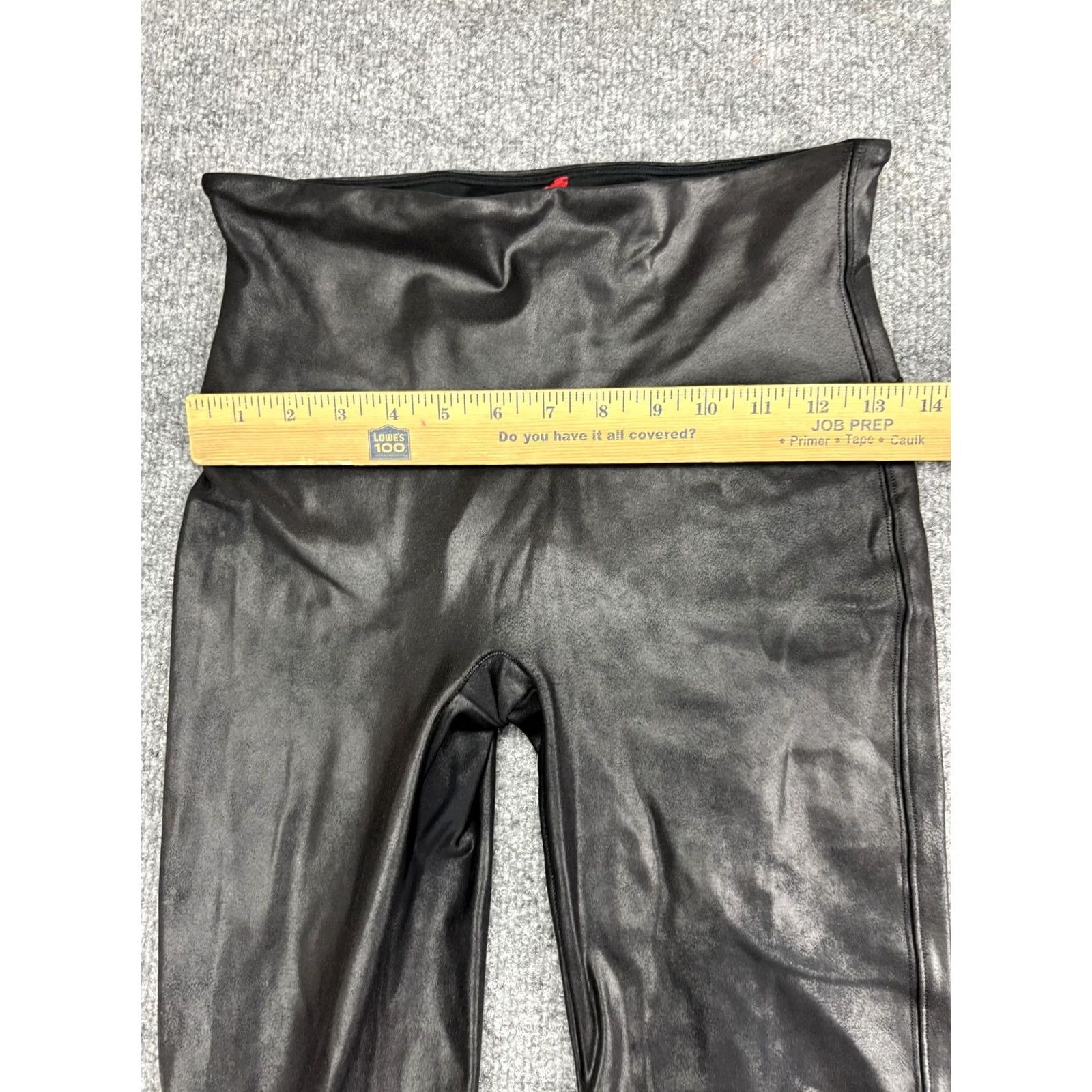 Spanx Spanx Leggings Womens Large Black Faux Leather High Rise Shaping Ankle Pants L/G Casual Party/Cocktail Womens High Rise Ankle Leggings Black Size 36" / US 14 / IT 50 - 3 Thumbnail