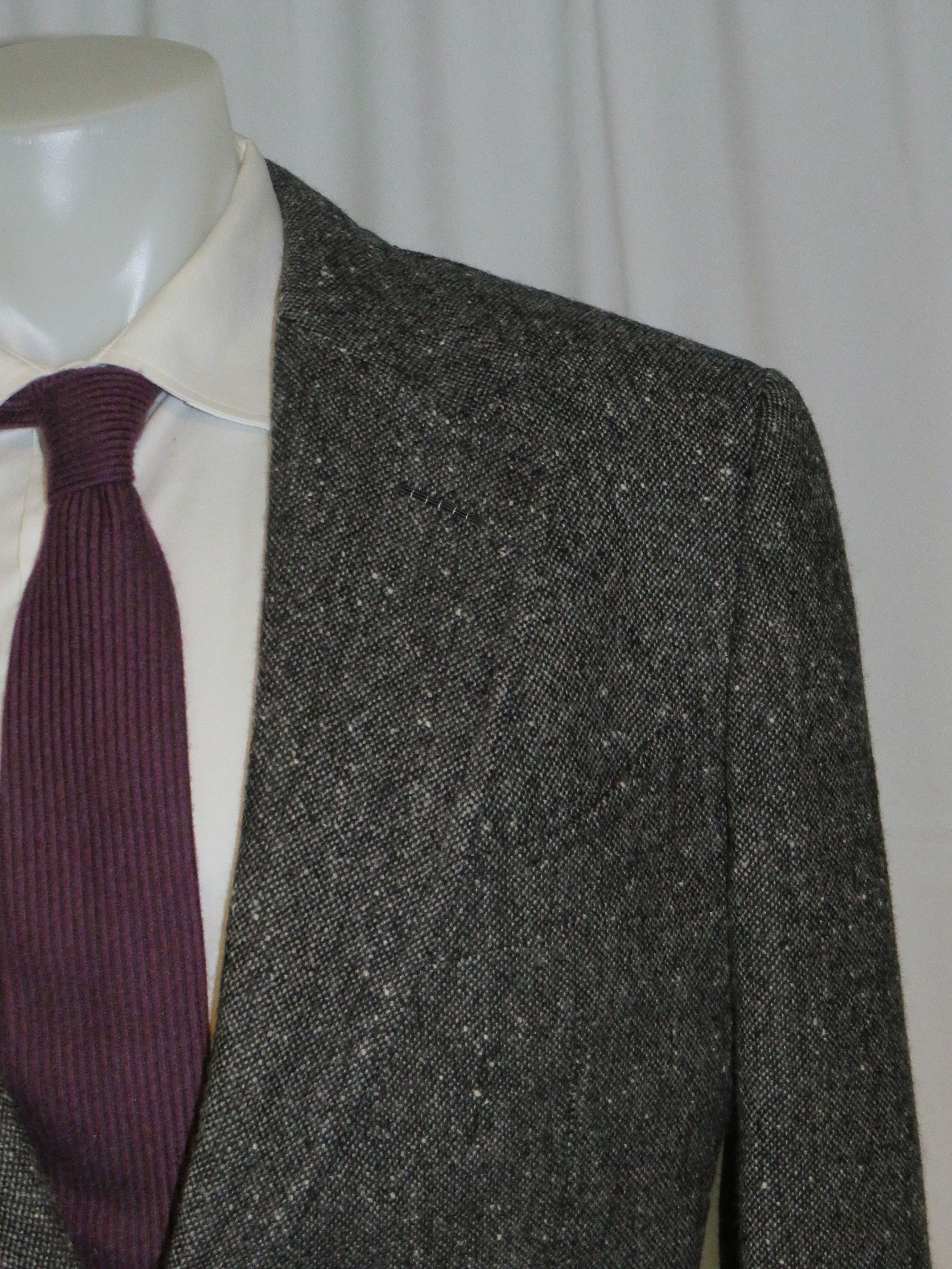Tom Ford Current Gray Donegal Tweed Two Button Suit 44R Size 44R - 5 Thumbnail