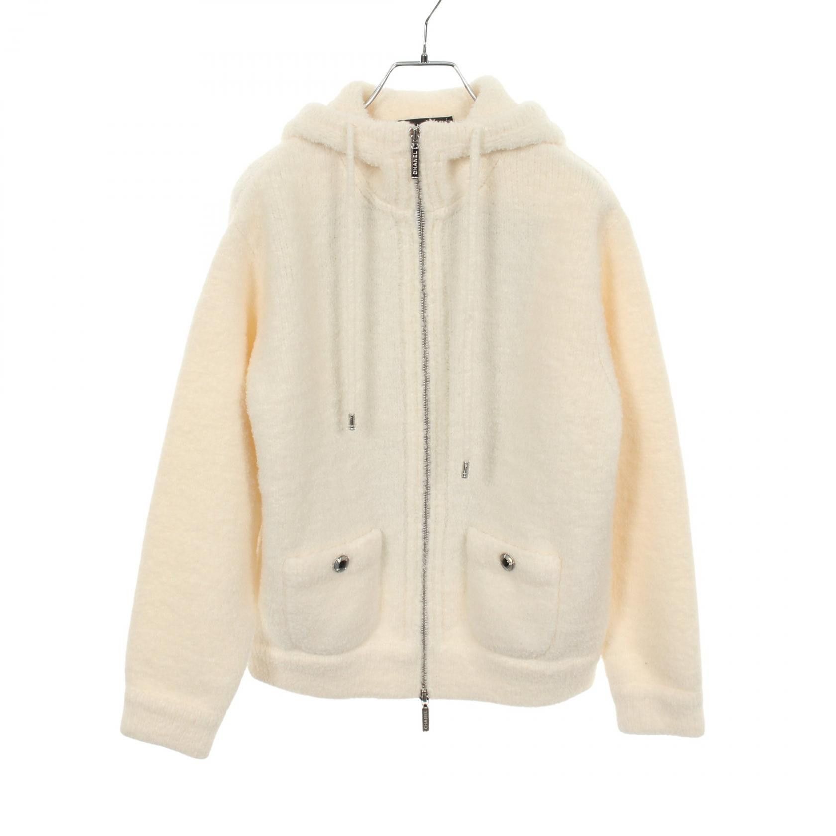 Chanel Chanel CHANEL Coconeige Wool Cashmere Hoodie Textile Sweatshirts & Hoodies P79707K11596 DUTY FREE for USA Size ONE SIZE - 1 Thumbnail