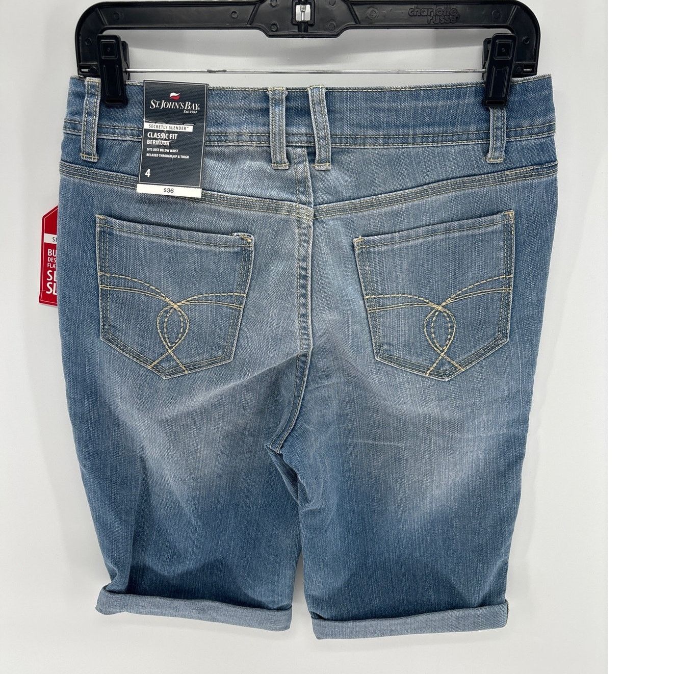 St. Johns Bay St. John's Bay Women's Denim stretch 4 Classic Bermuda short Size 27" / US 4 / IT 40 - 3 Thumbnail