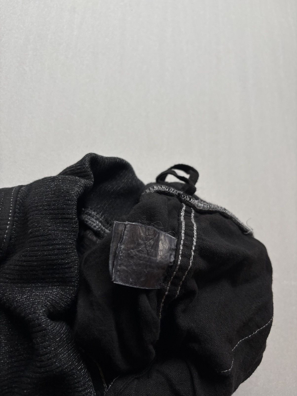 GOA GOA drawstring cargo pants - dyed black Size US 31 - 3 Thumbnail