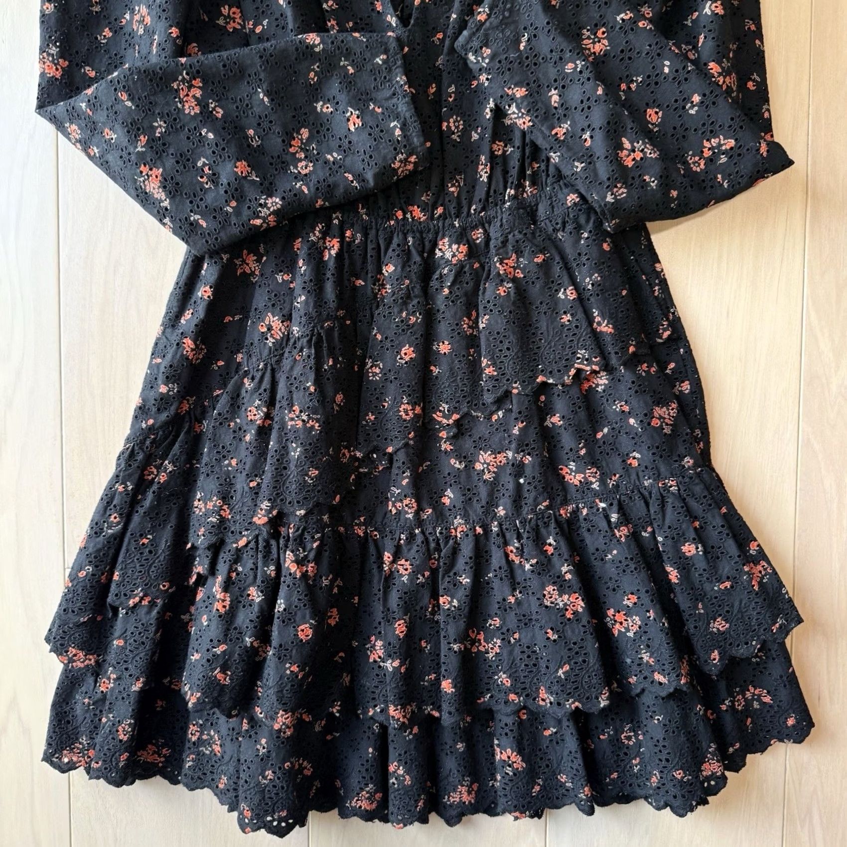 Ulla Johnson Ulla Johnson Dress Women's 0 Black Floral Glam Boho New York Designer Size XS / US 0-2 / IT 36-38 - 5 Thumbnail