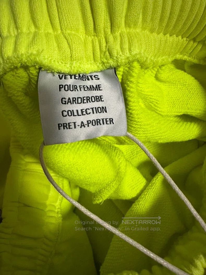 Vetements Vetements size S Neon Green Sports Pants Size US 27 - 3 Thumbnail