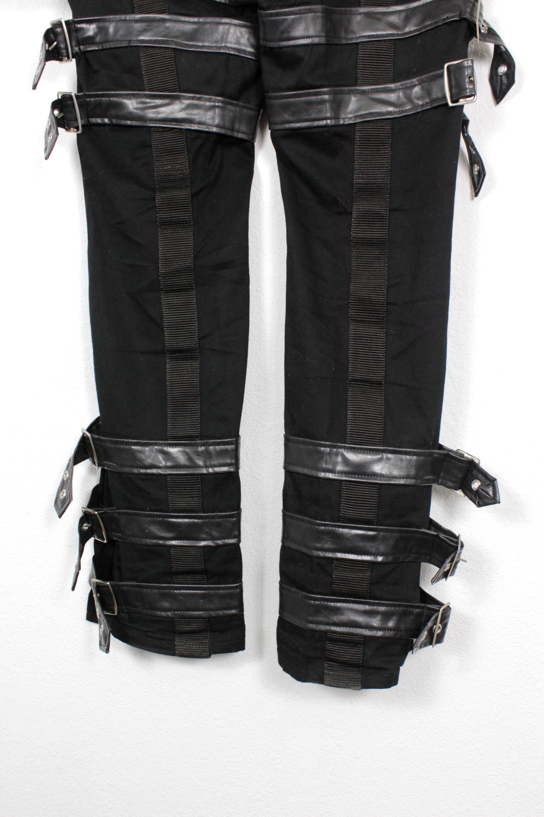 Japanese Brand Y2K Aderlass Baggy Parachute Bondage Gothic Pants CYber Size US 36 / EU 52 - 8 Thumbnail