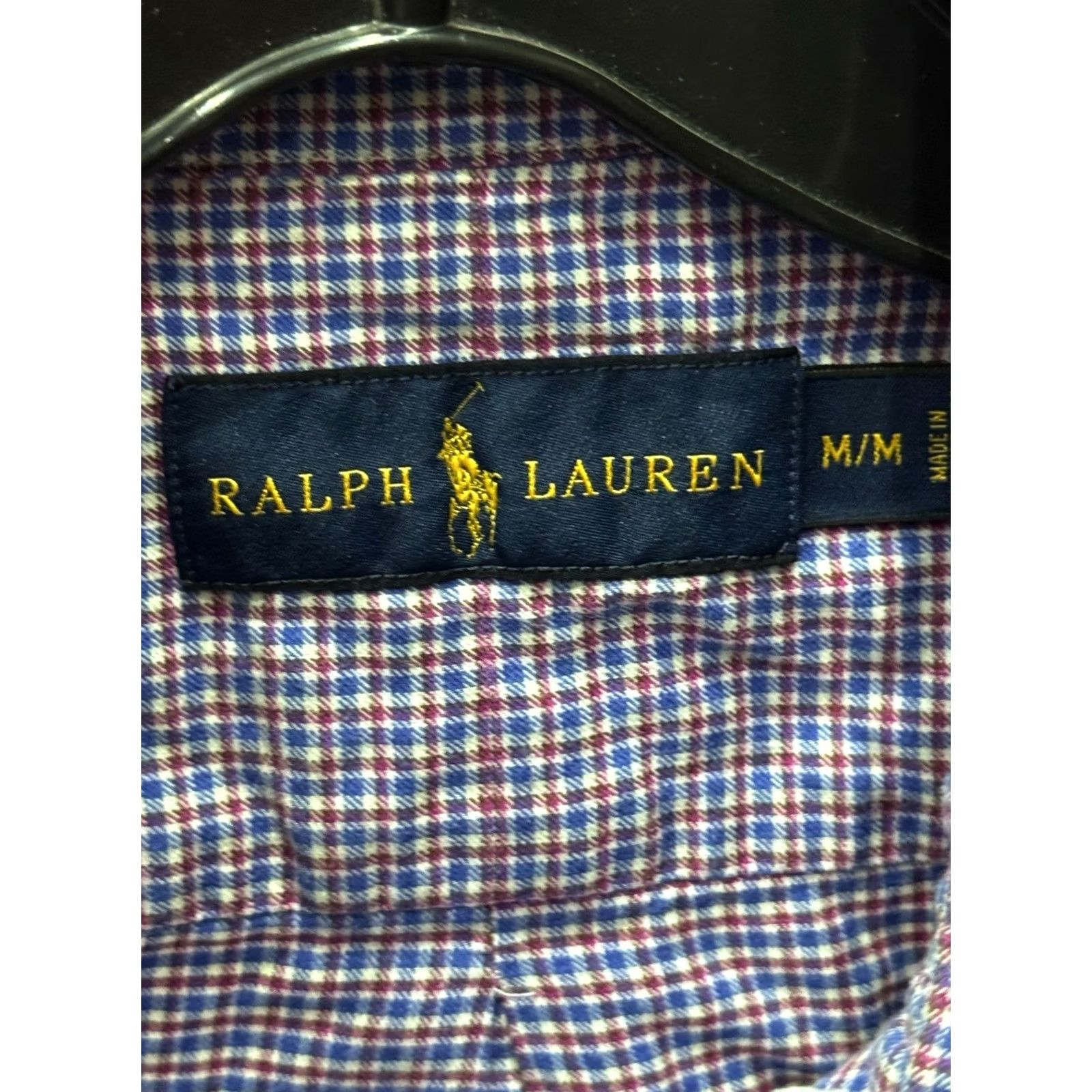 Ralph Lauren Ralph Lauren Plaid LONG SLEEVE SHIRT Medium M Mens Size US M / EU 48-50 / 2 - 4 Thumbnail