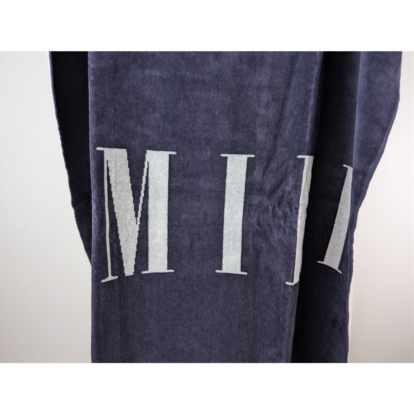 Amiri o1rshd1 Size: OS / Q:5 / Small Logo Towel in Dark Navy Size ONE SIZE - 5 Thumbnail