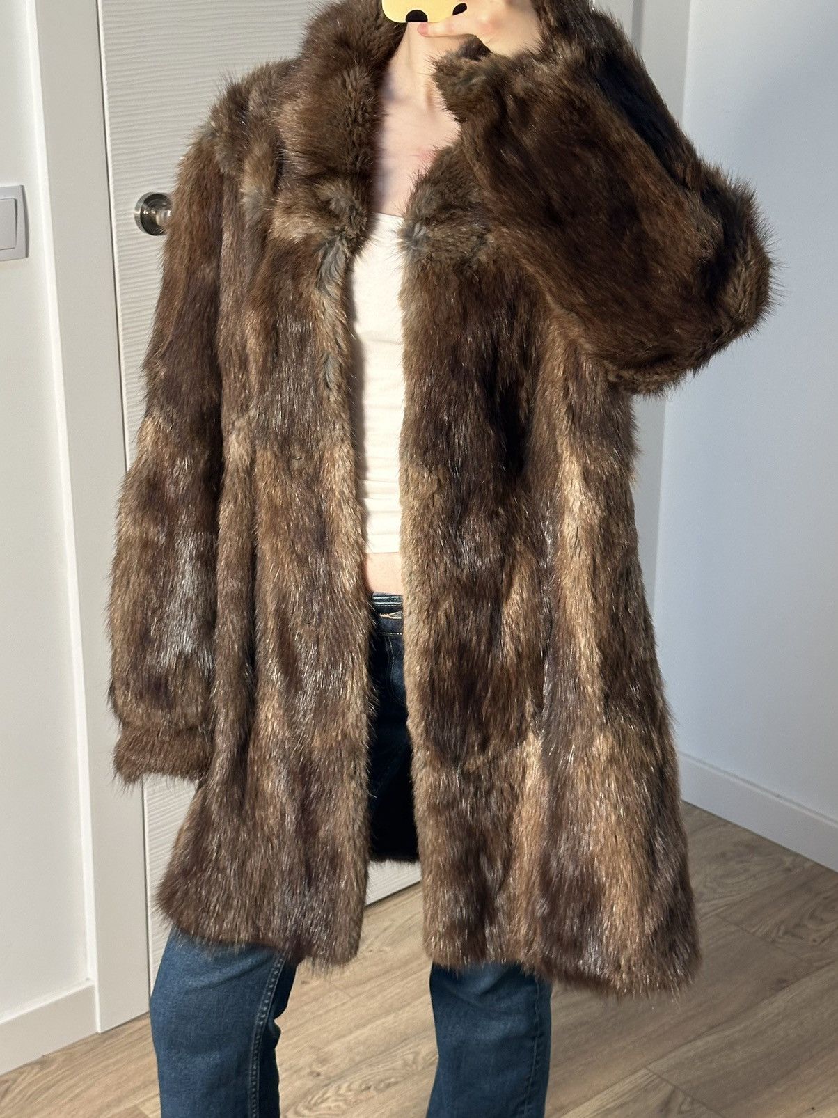 Vintage Genuine Real Mink Fur Coat Y2k Vintage Retro Size M / US 6-8 / IT 42-44 - 5 Thumbnail