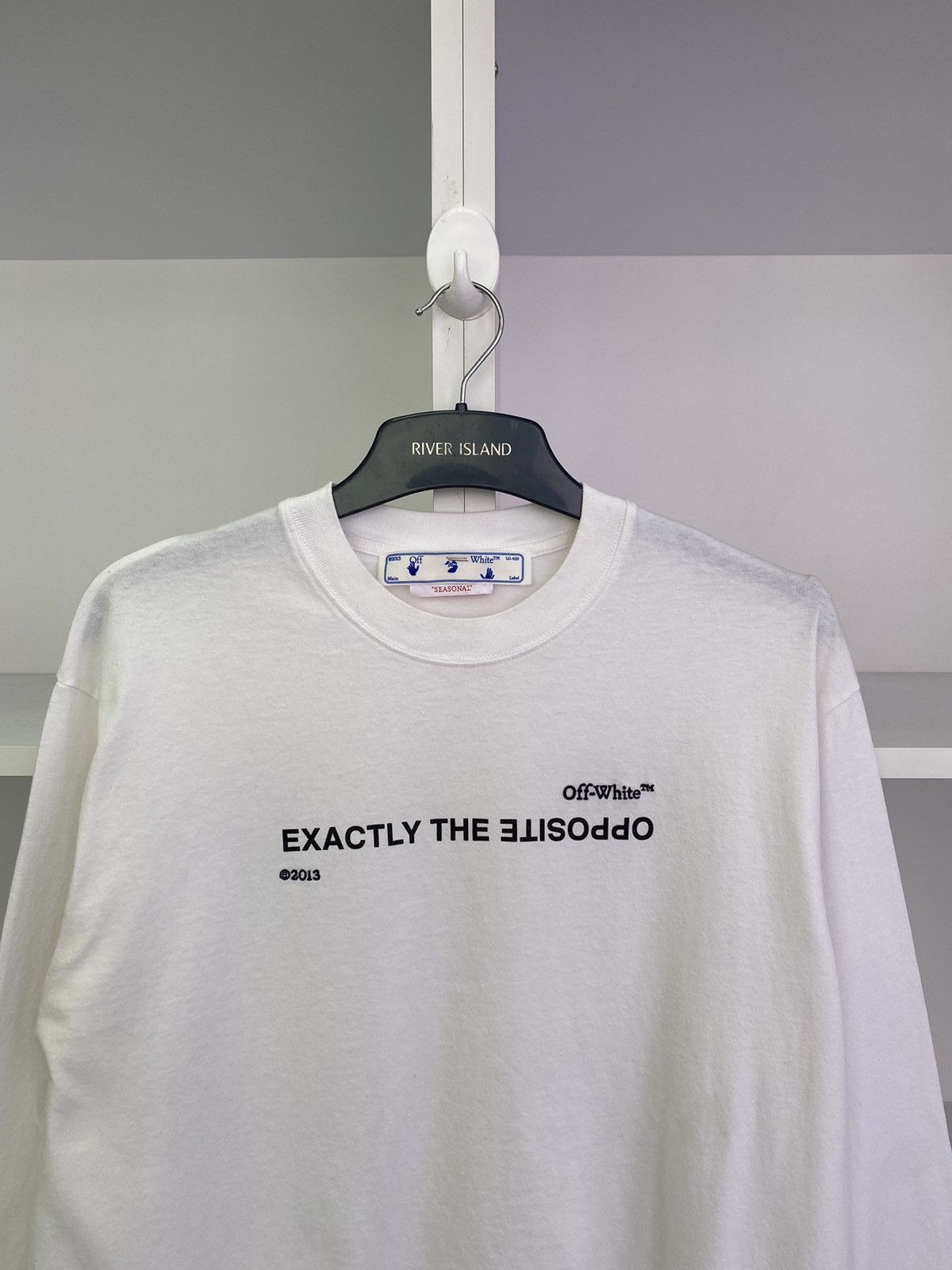 Off-White Off-White Spiral Opp Over Long sleeve tee Size US XL / EU 56 / 4 - 6 Thumbnail