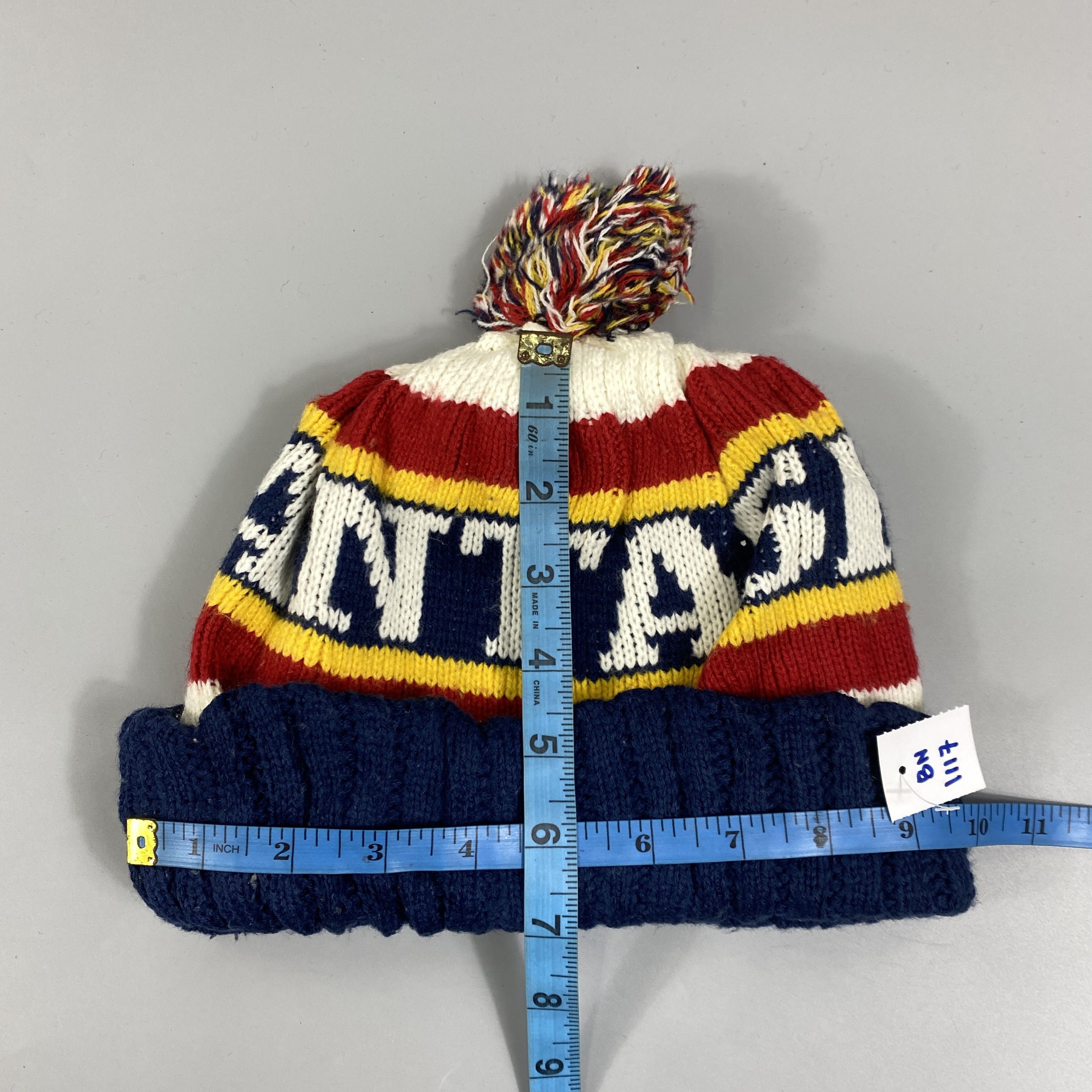 Japanese Brand Wording Multicolor Beanie Hat -BN1117 Size ONE SIZE - 5 Thumbnail