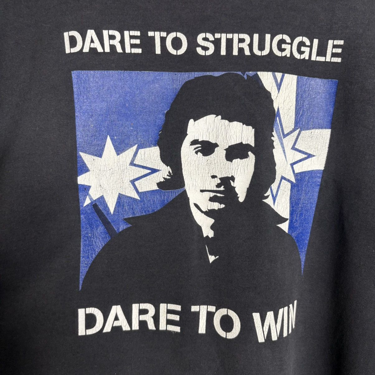 Vintage Vintage John Cummins Dare To Struggle Dare To Win T-Shirt Size US XL / EU 56 / 4 - 2 Thumbnail
