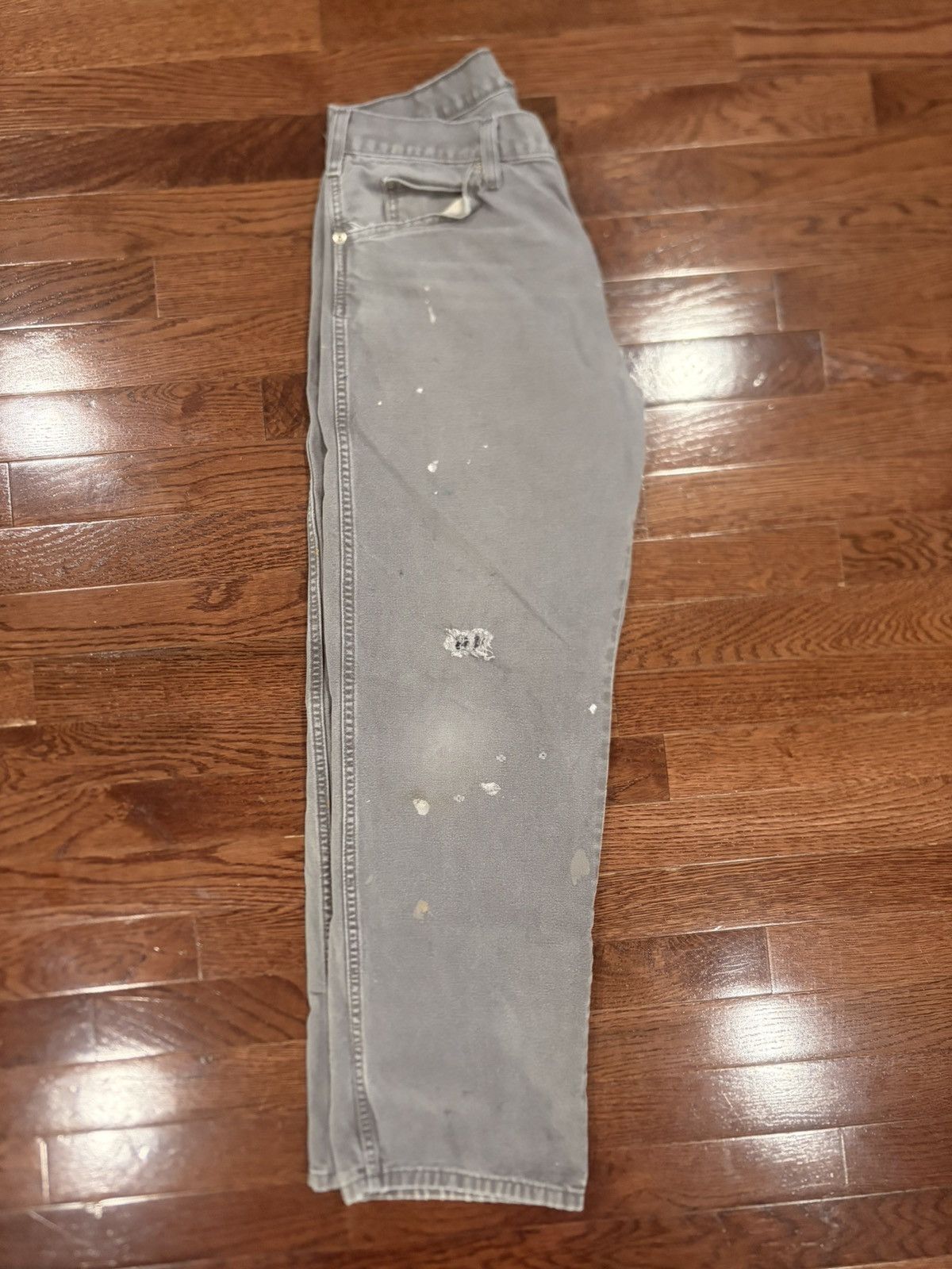 Dickies Distressed Dickies W328297 Men Gray Construction Work Pant Size US 32 / EU 48 - 2 Thumbnail