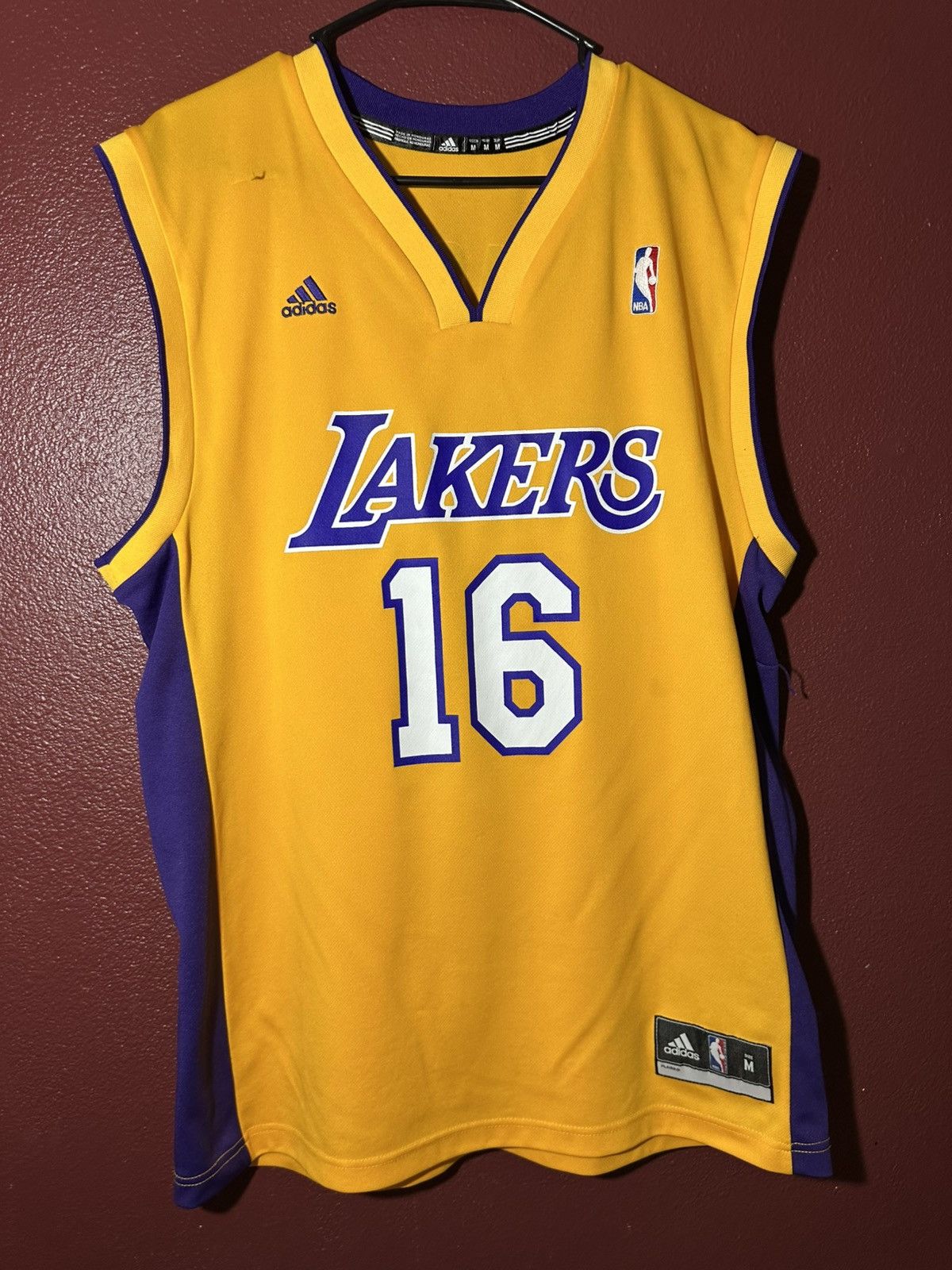 NBA Adidas Lakers Pau Gasol jersey Size US M / EU 48-50 / 2 - 1 Thumbnail